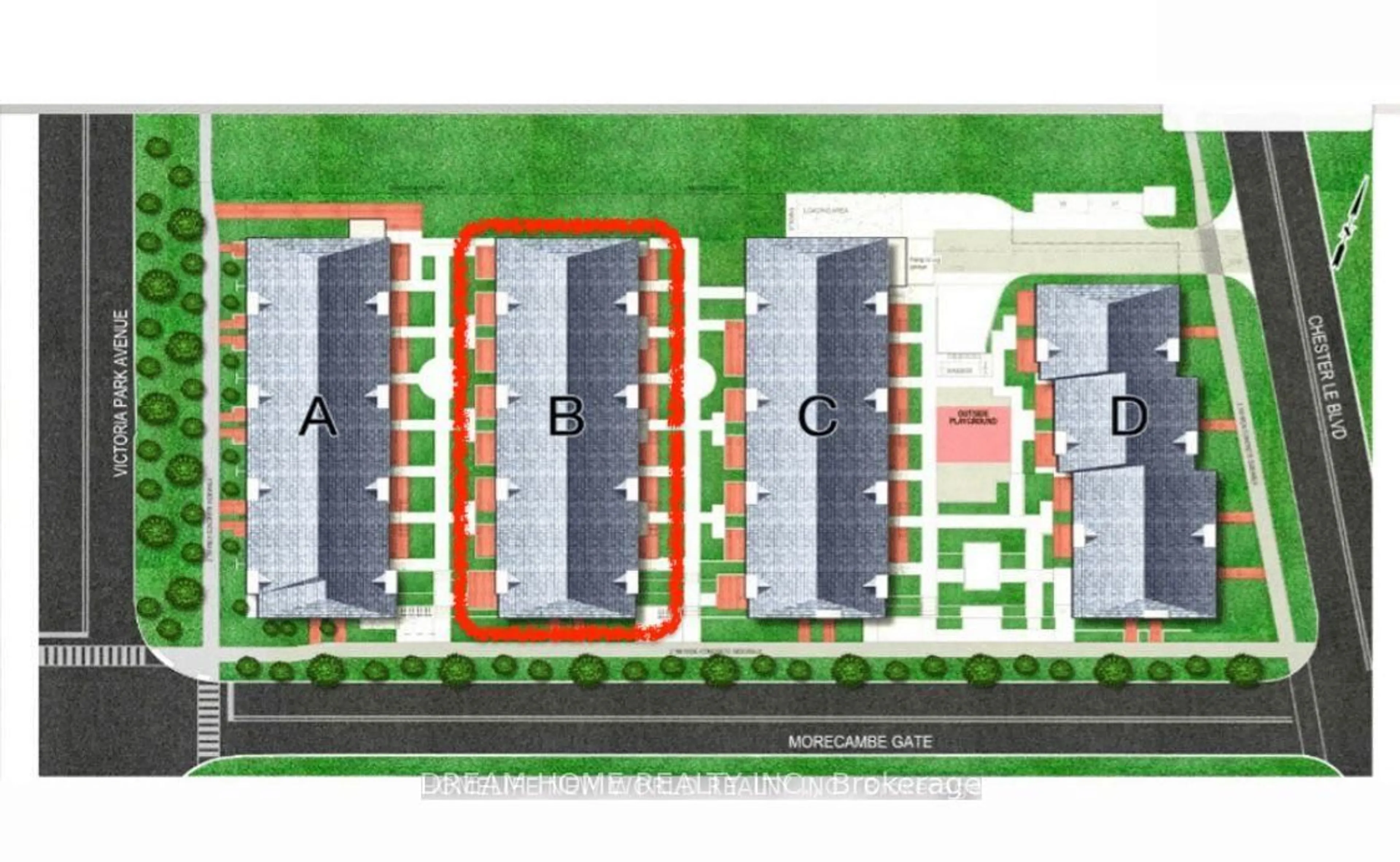 Floor plan for 50 Morecambe Gate #B116, Toronto Ontario M2K 0H1
