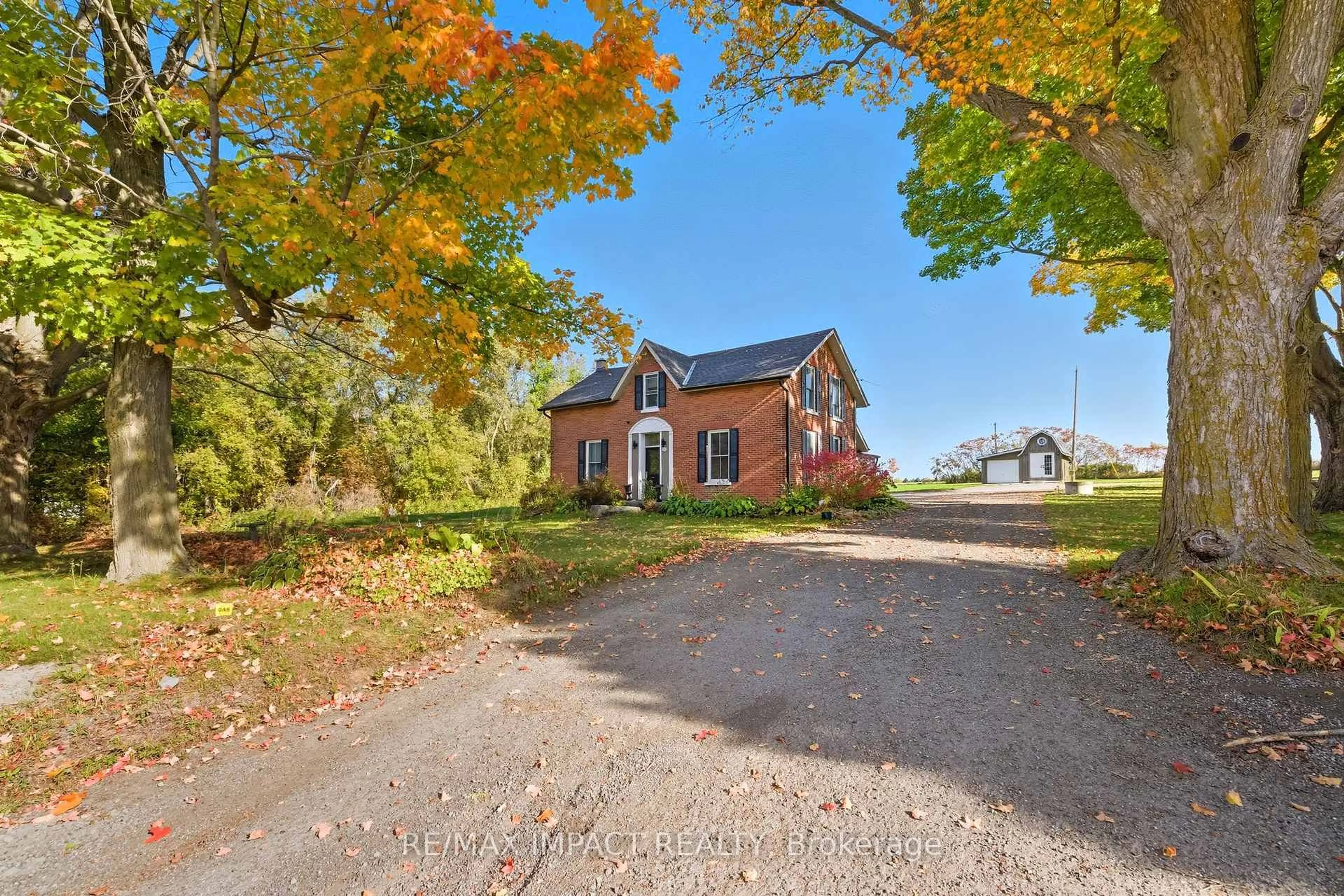 A pic from outside/outdoor area/front of a property/back of a property/a pic from drone, street for 5051 Old Scugog Rd, Clarington Ontario L0B 1J0