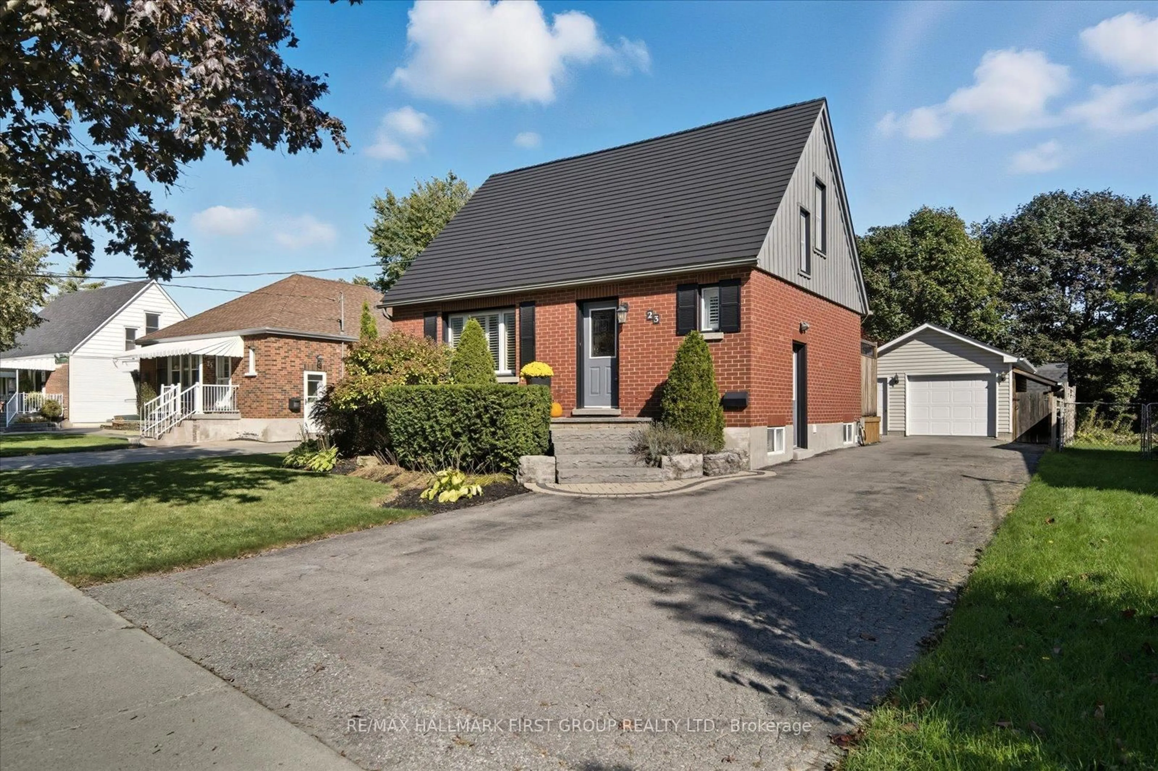 Home with brick exterior material, street for 23 Flett St, Clarington Ontario L1C 2J9