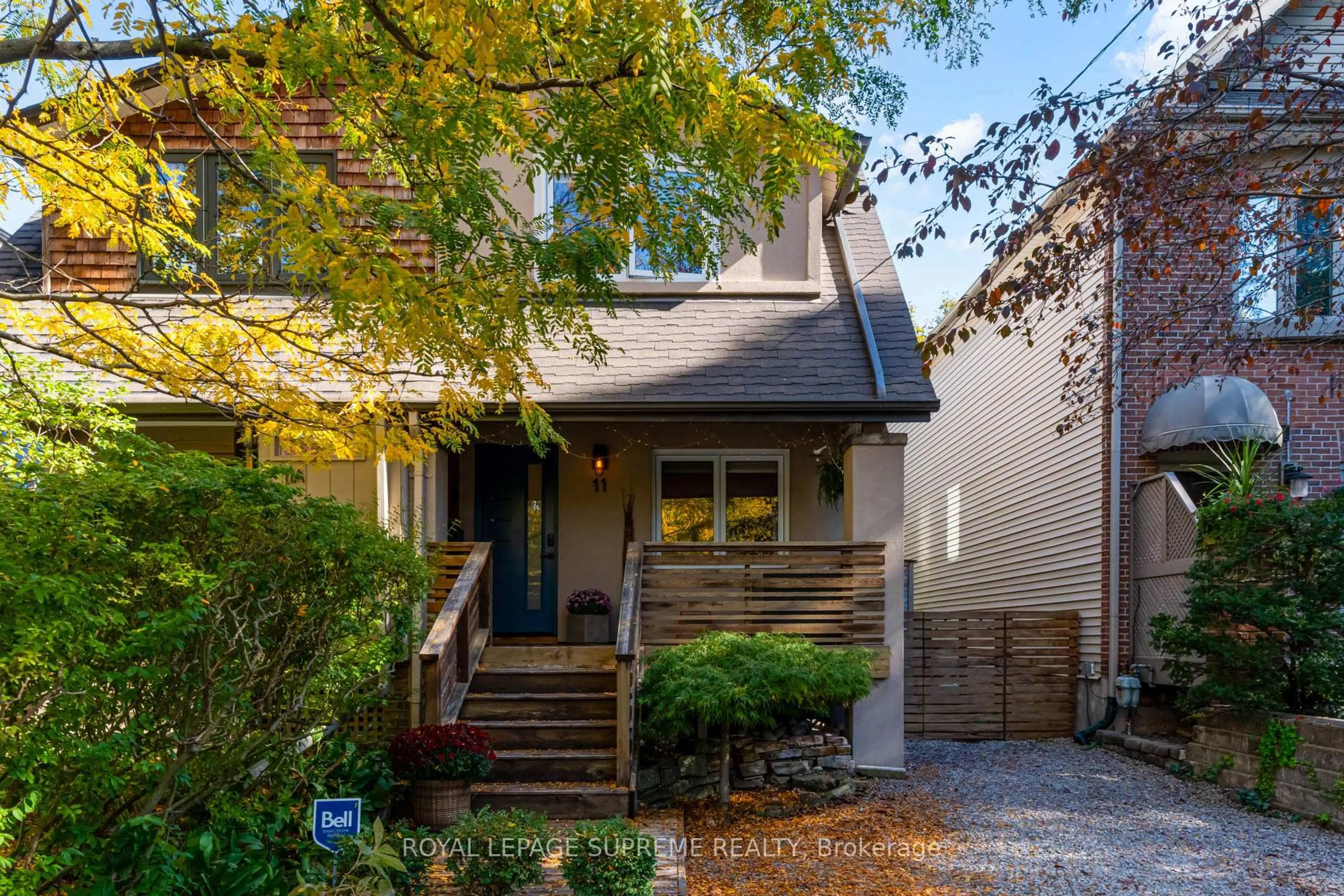 Home with brick exterior material, street for 11 West Lynn Ave, Toronto Ontario M4C 3V7