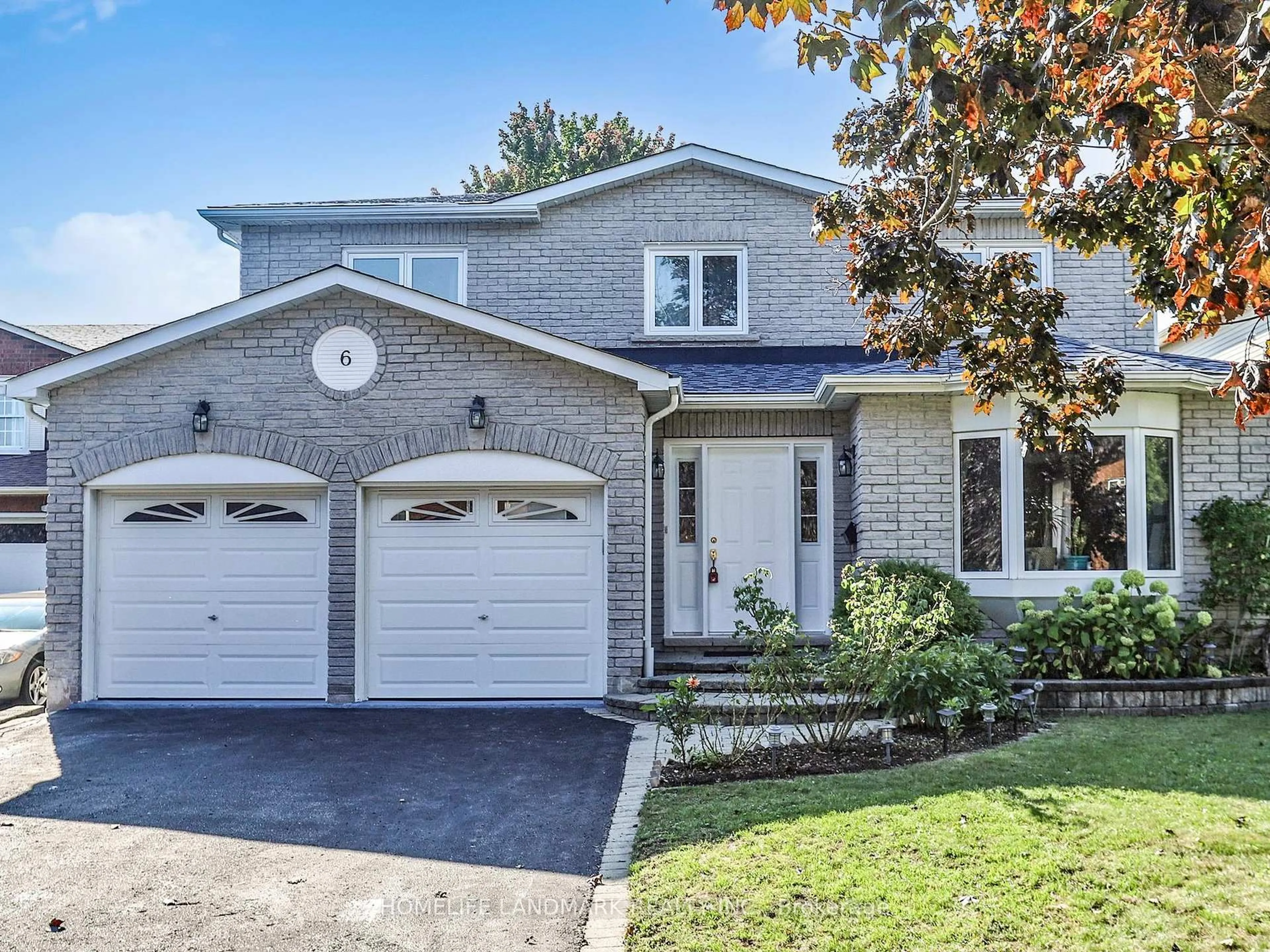 Home with brick exterior material, street for 6 Broughton Crt, Whitby Ontario L1N 6Y8