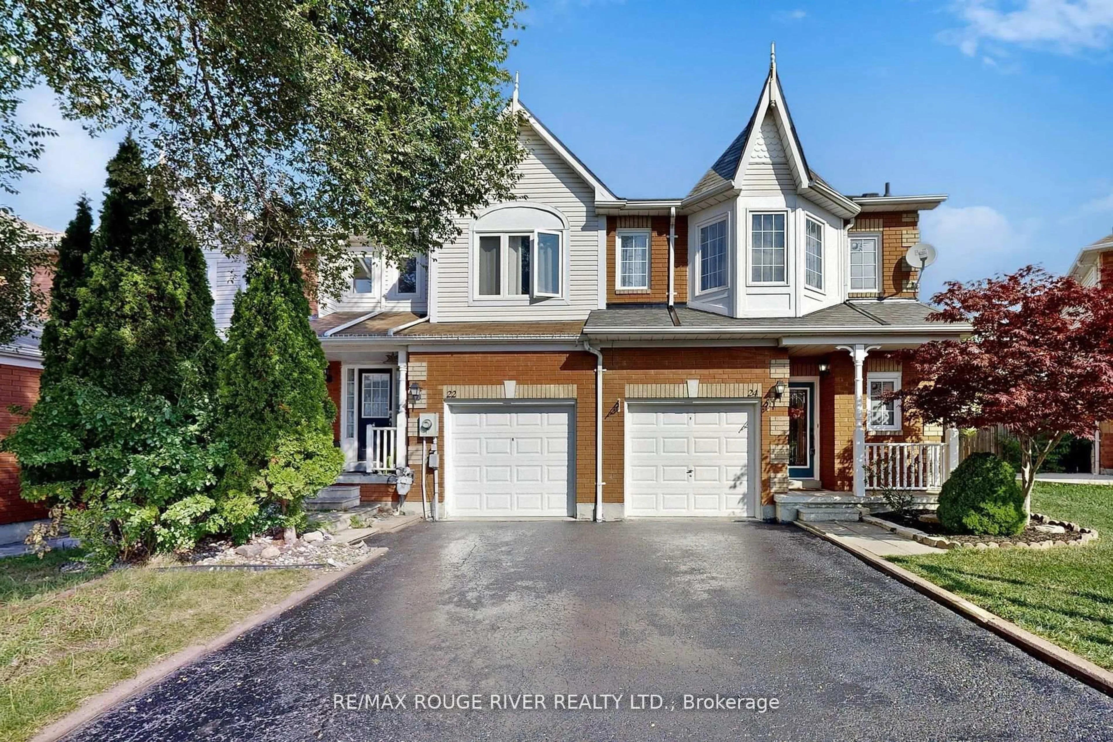 Home with brick exterior material, street for 24 Jays Dr, Whitby Ontario L1R 2P6