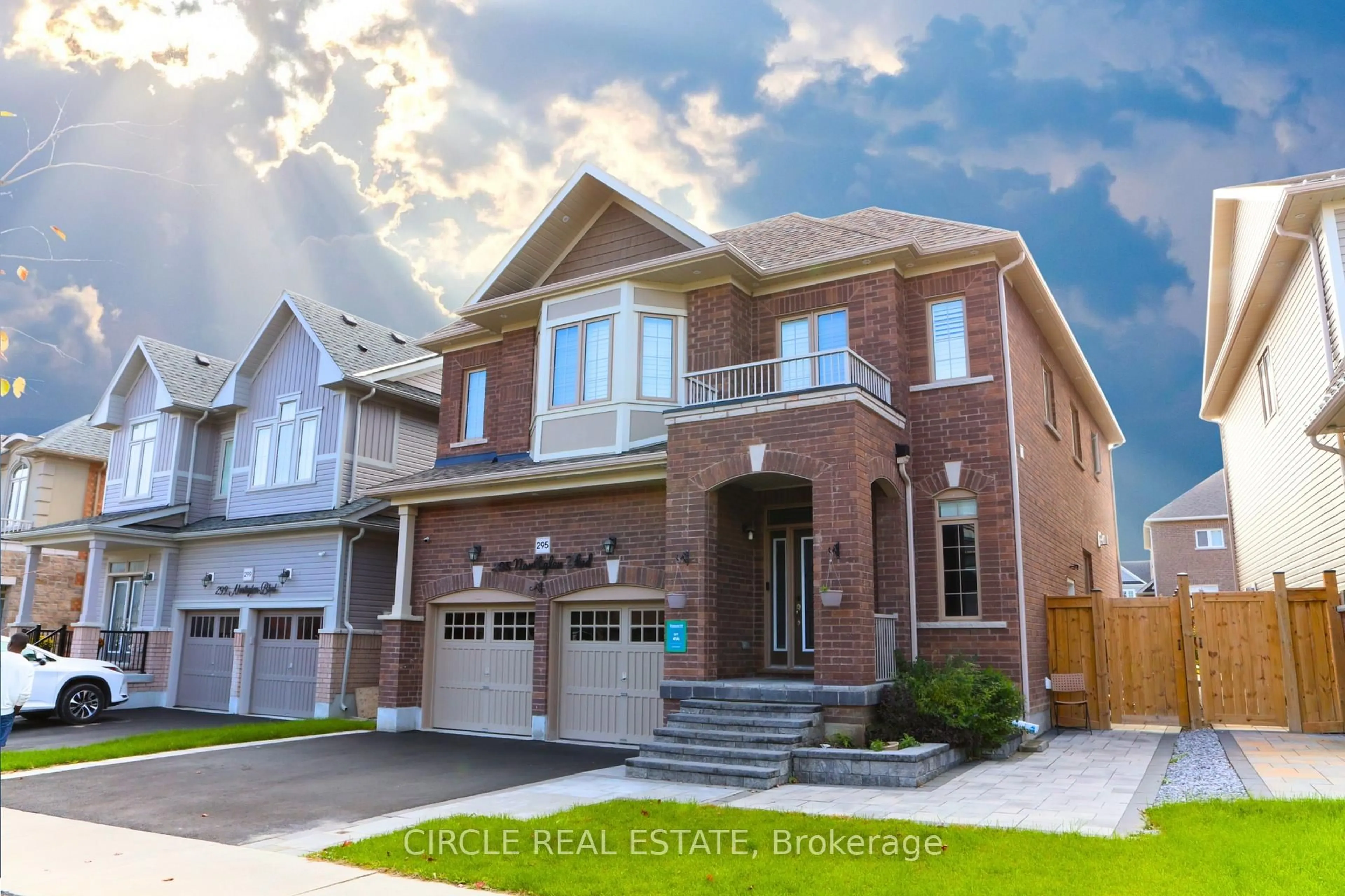 Home with brick exterior material, street for 295 Northglen Blvd, Clarington Ontario L1C 3K2