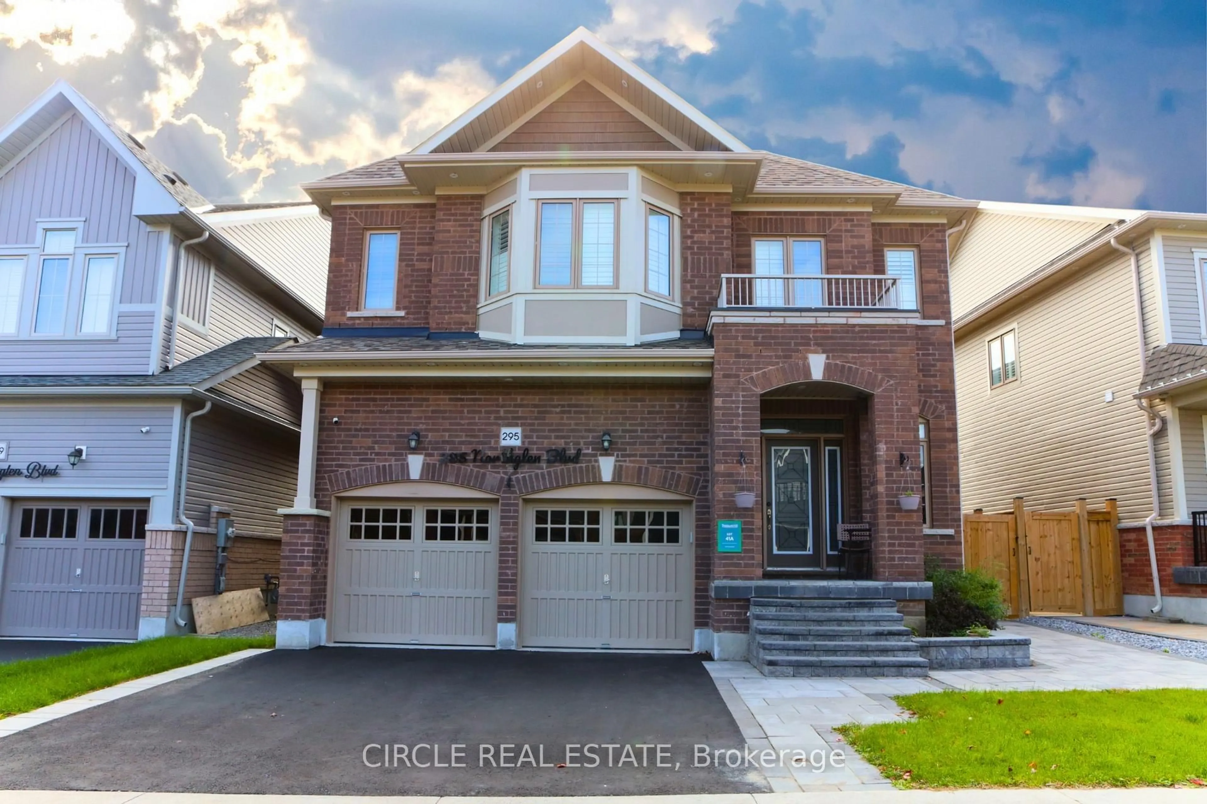 Home with brick exterior material, street for 295 Northglen Blvd, Clarington Ontario L1C 3K2