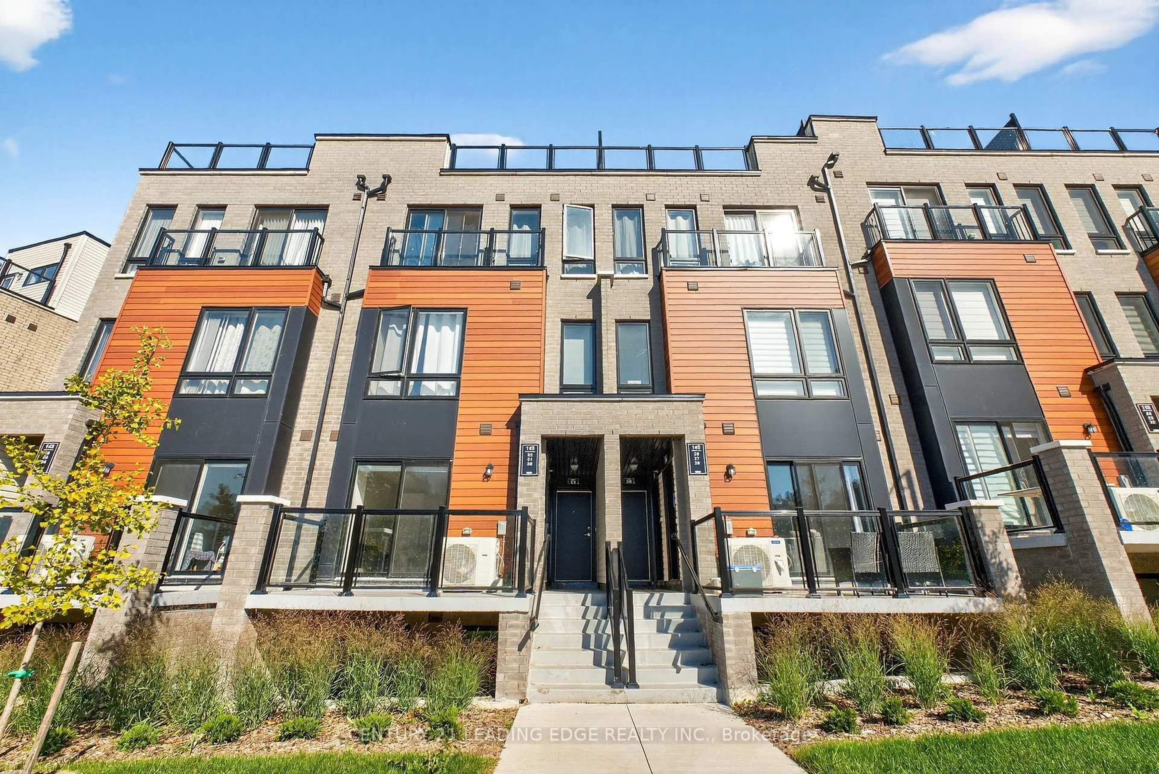 Home with brick exterior material, unknown for 145 Tapscott Rd #32, Toronto Ontario M1B 1E7