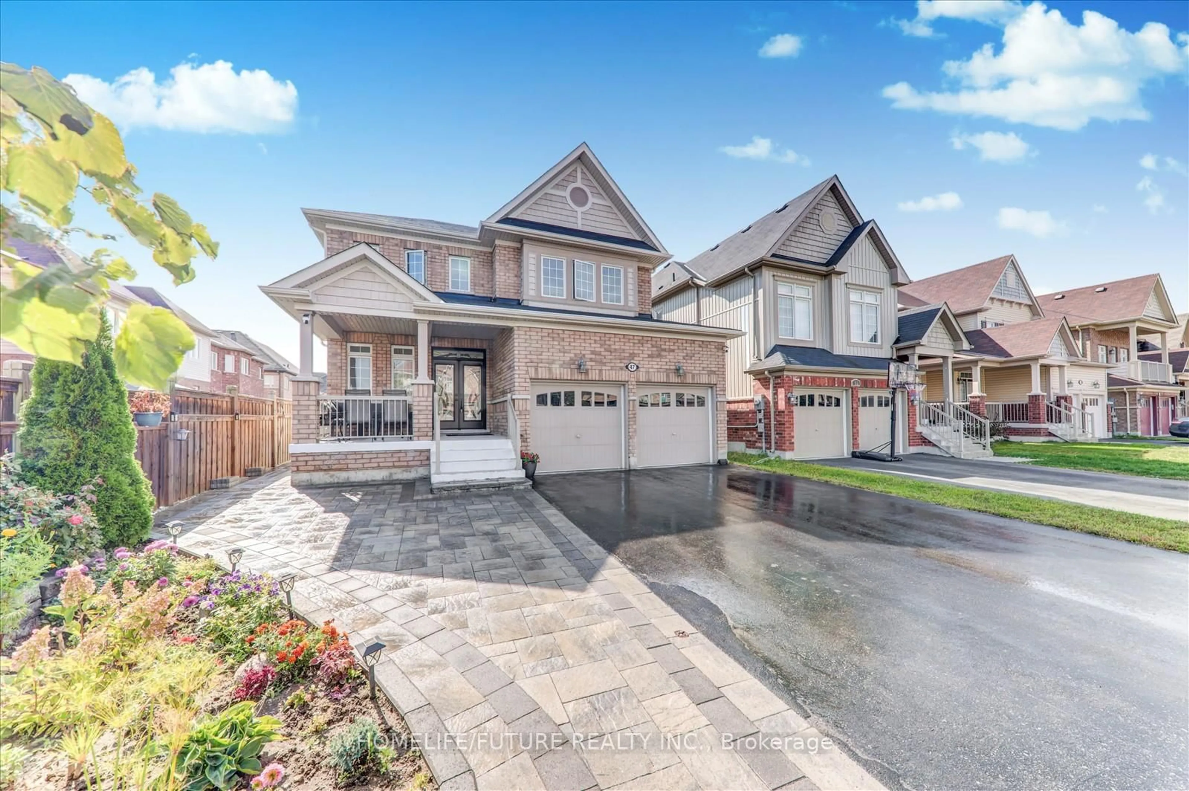 Home with brick exterior material, street for 47 Henry Smith Ave, Clarington Ontario L1C 0W1