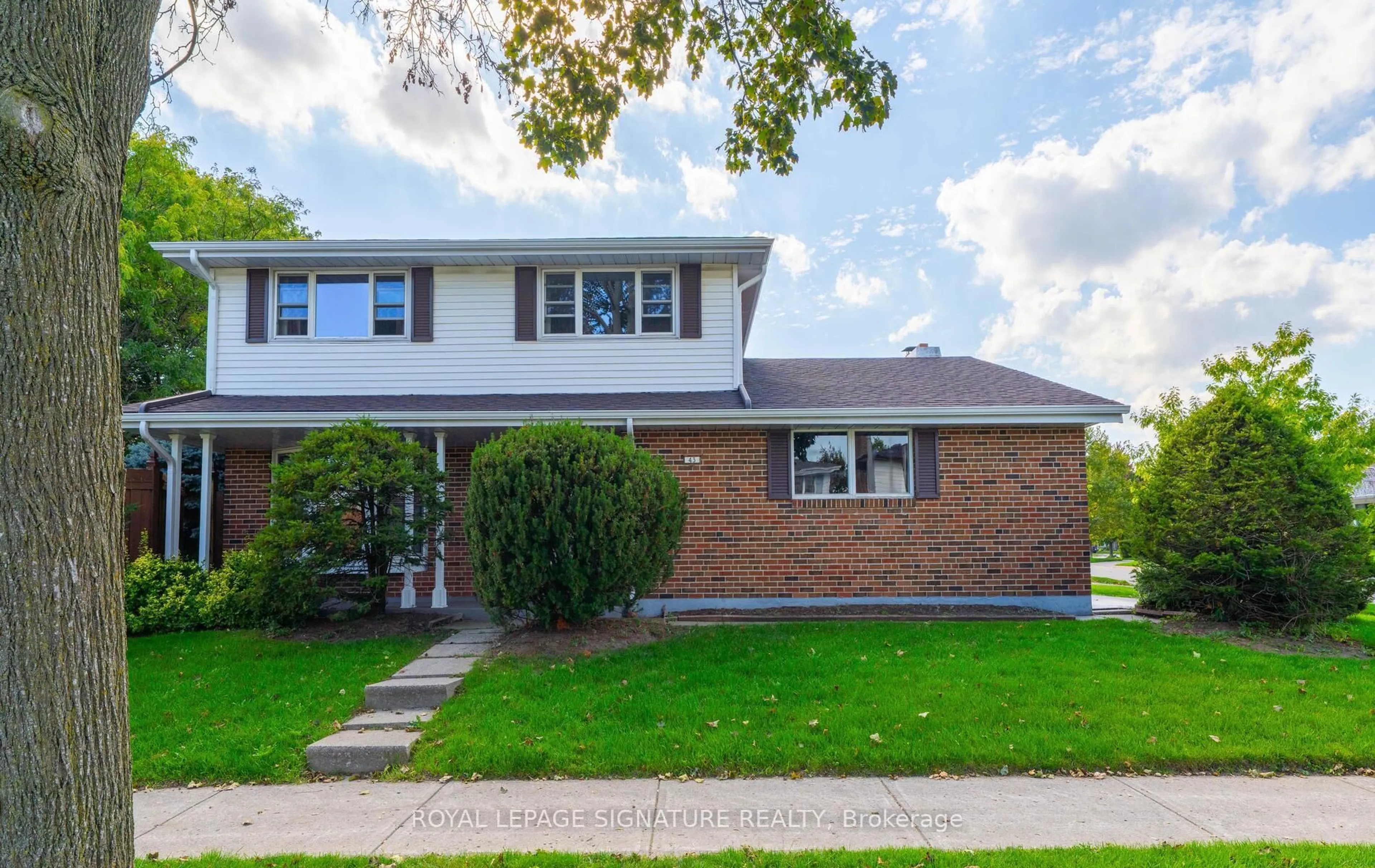 Home with brick exterior material, street for 43 Collingsbrook Blvd, Toronto Ontario M1W 1L9