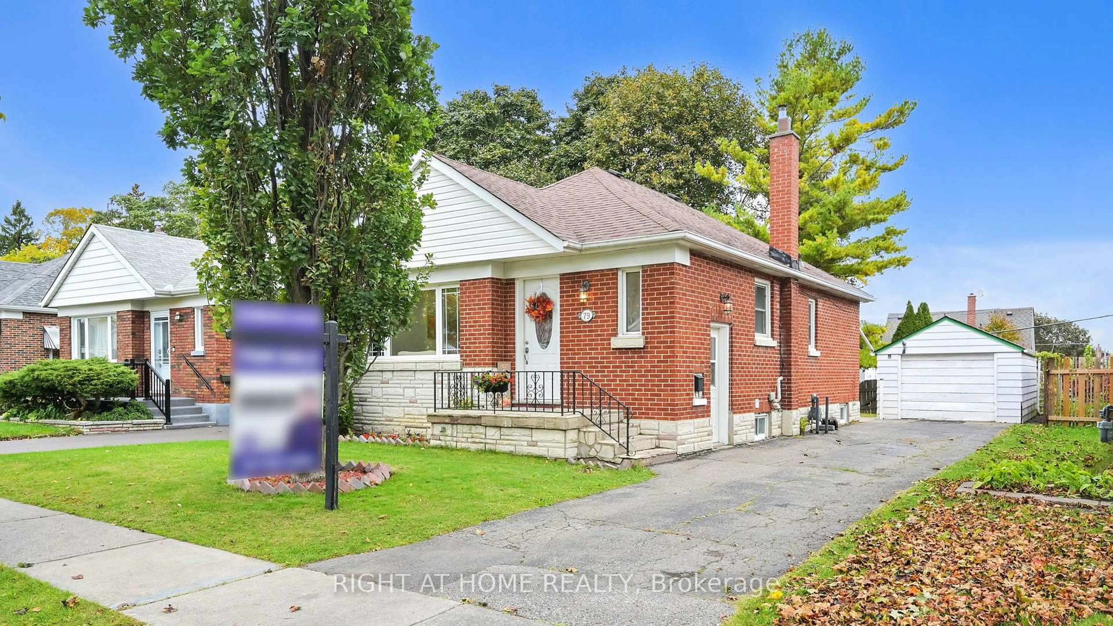 Home with brick exterior material, street for 79 Oakes Ave, Oshawa Ontario L1G 6C5