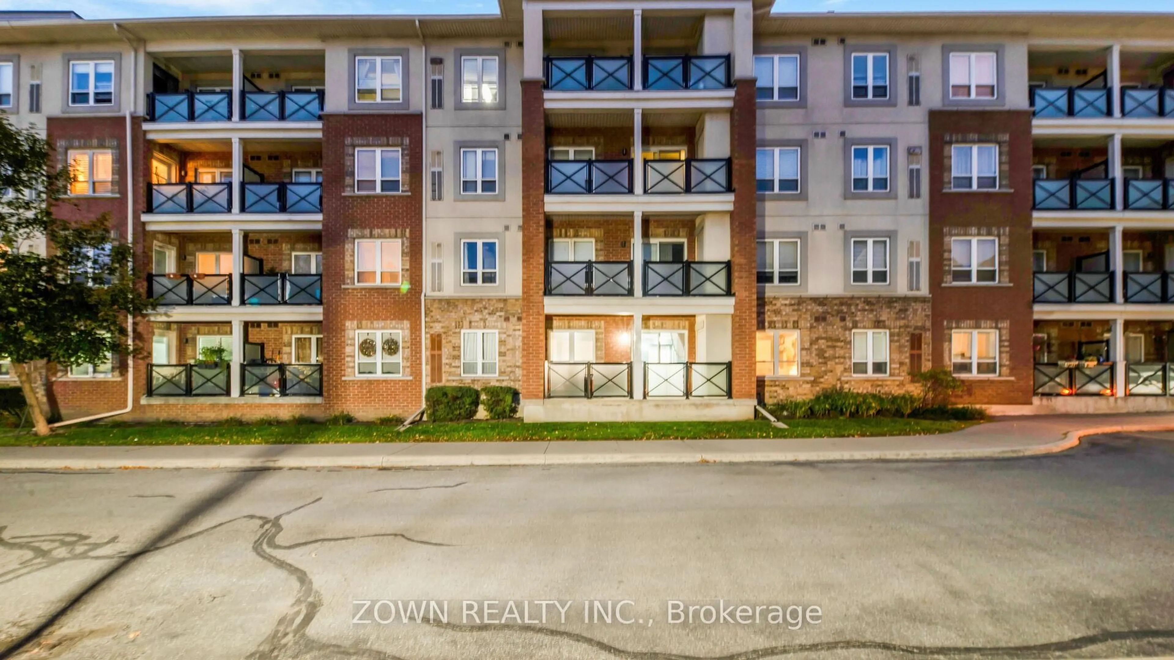 A pic from outside/outdoor area/front of a property/back of a property/a pic from drone, building for 60 Mendelssohn St #103, Toronto Ontario M1L 0G9