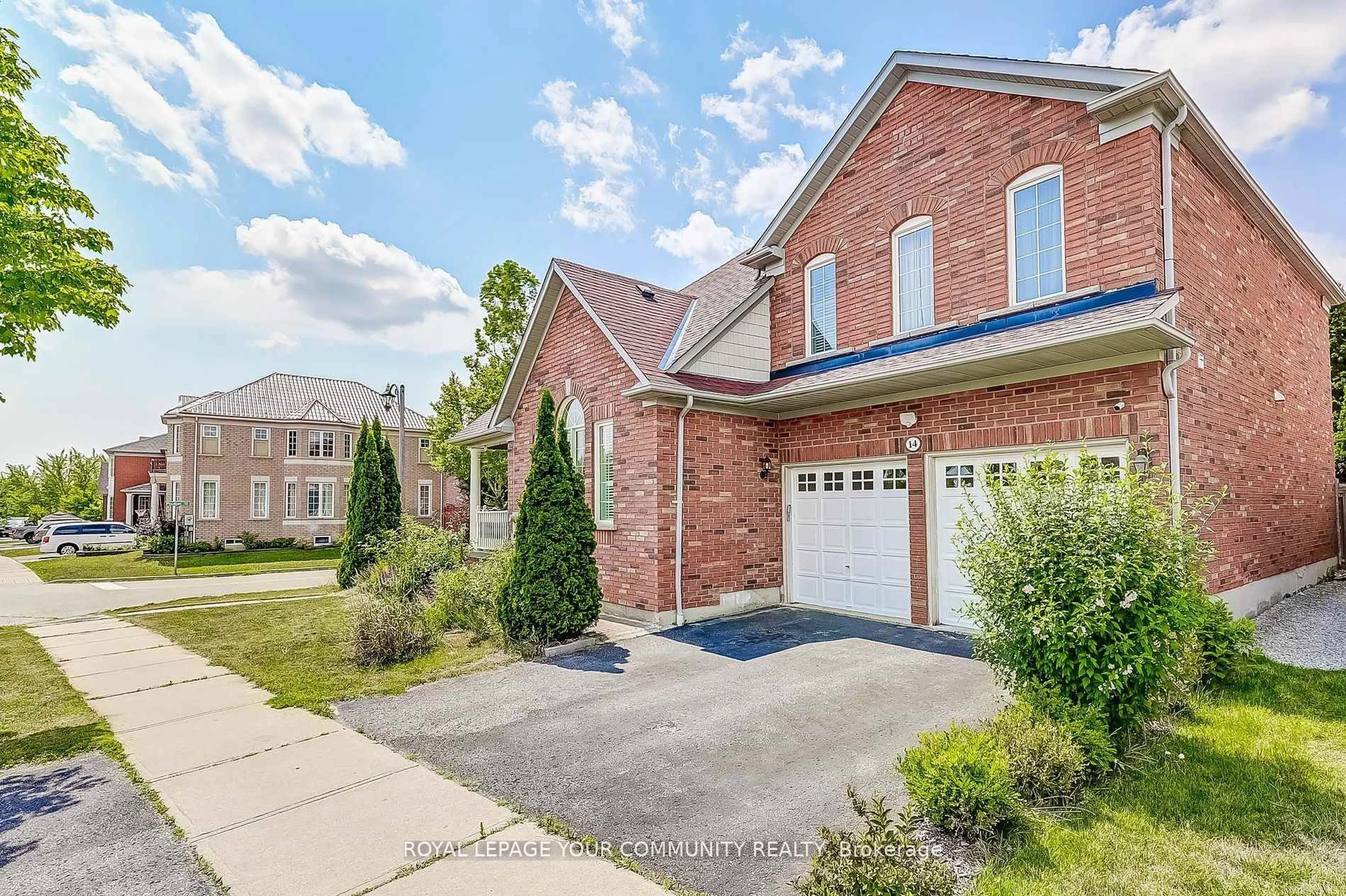 Home with brick exterior material, street for 14 Poulton Ave, Ajax Ontario L1T 4W7