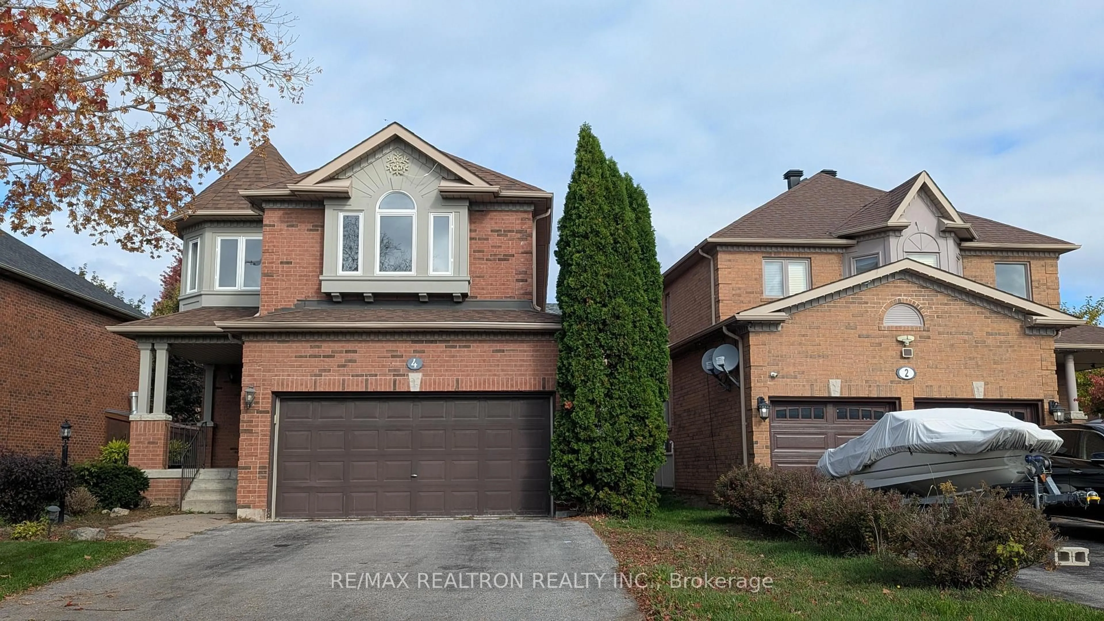 Home with brick exterior material, street for 4 Pitfield Ave, Whitby Ontario L1R 2P7