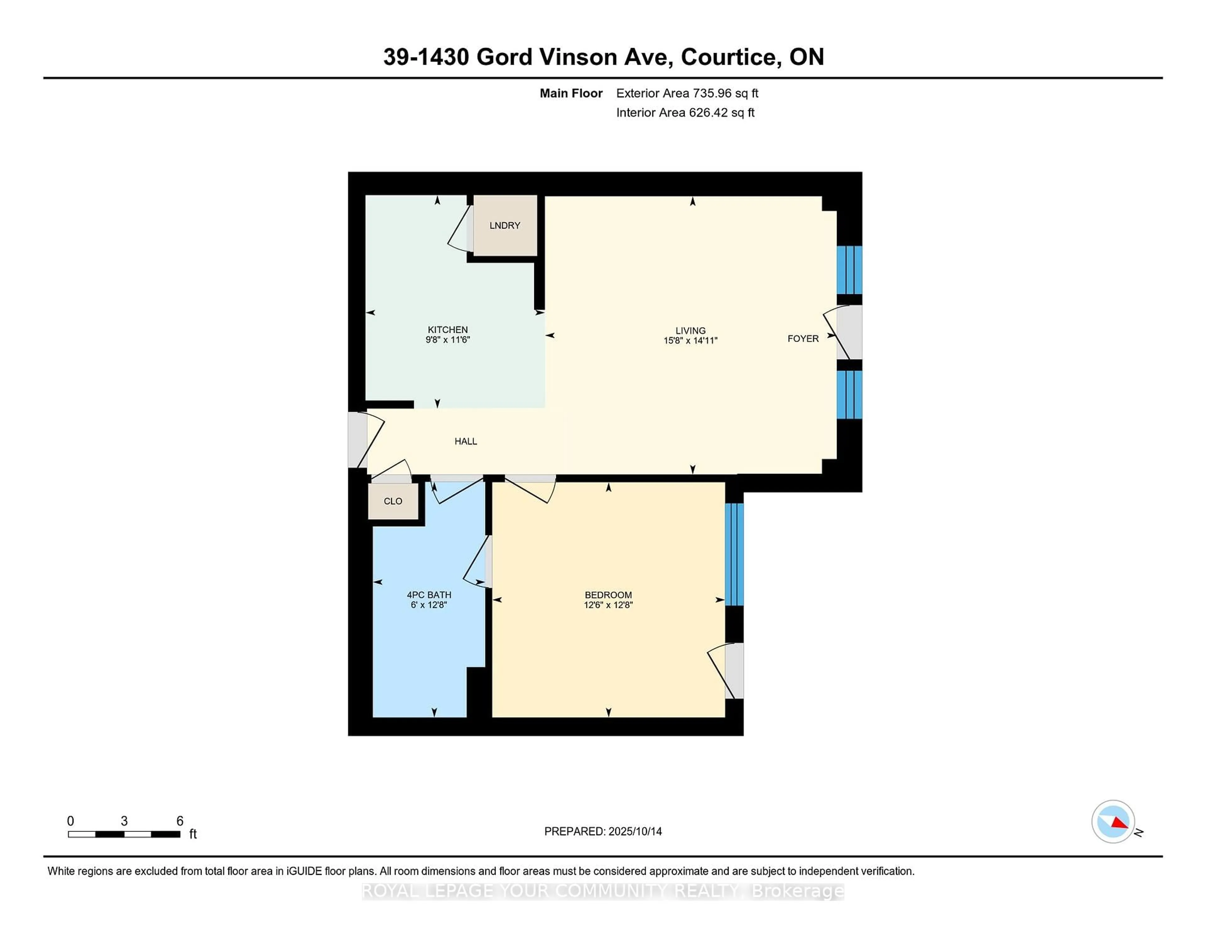 Floor plan for 1430 Gord Vinson Ave #39, Clarington Ontario L1E 0J6