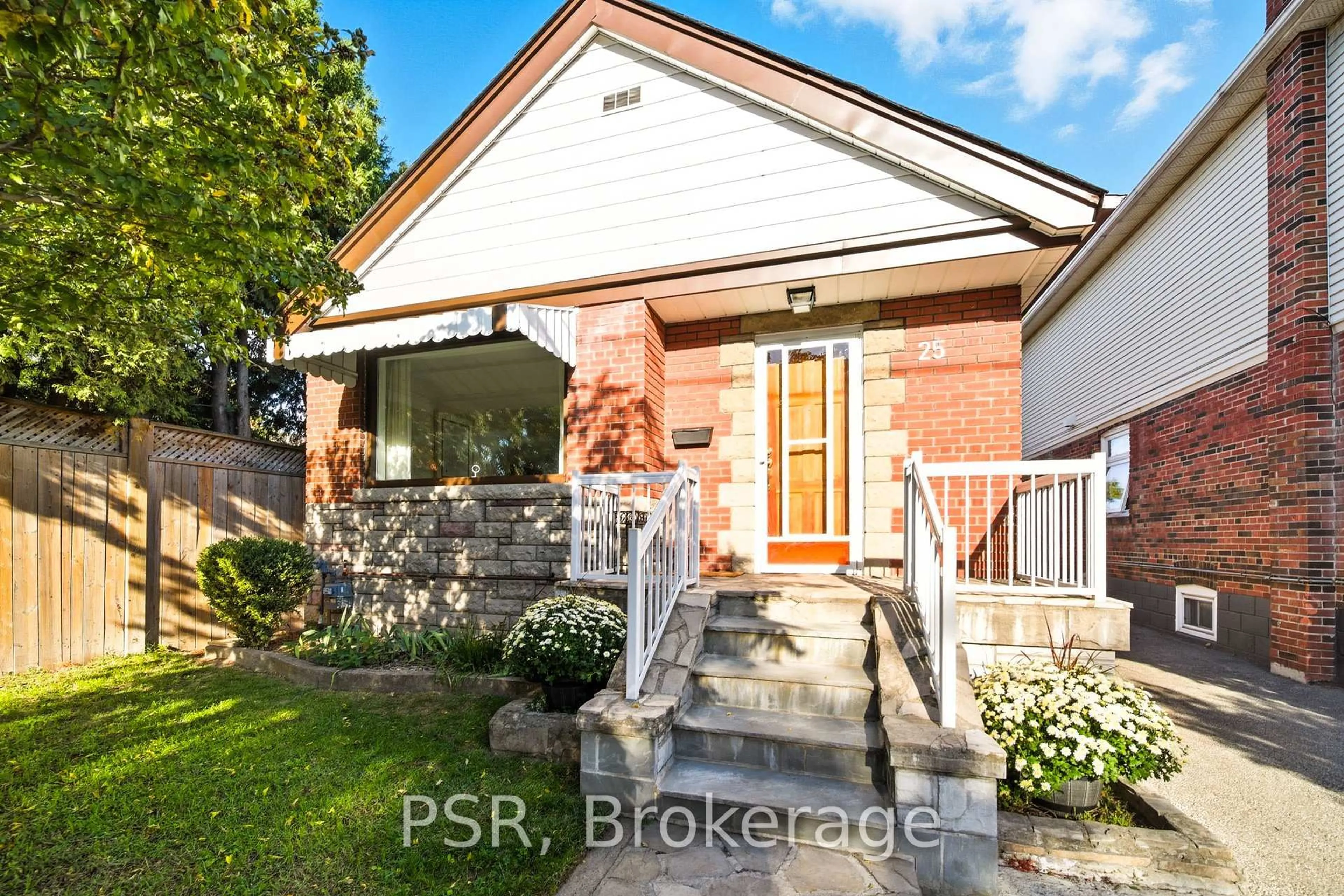 Home with brick exterior material, street for 25 Knight St, Toronto Ontario M4C 3K8