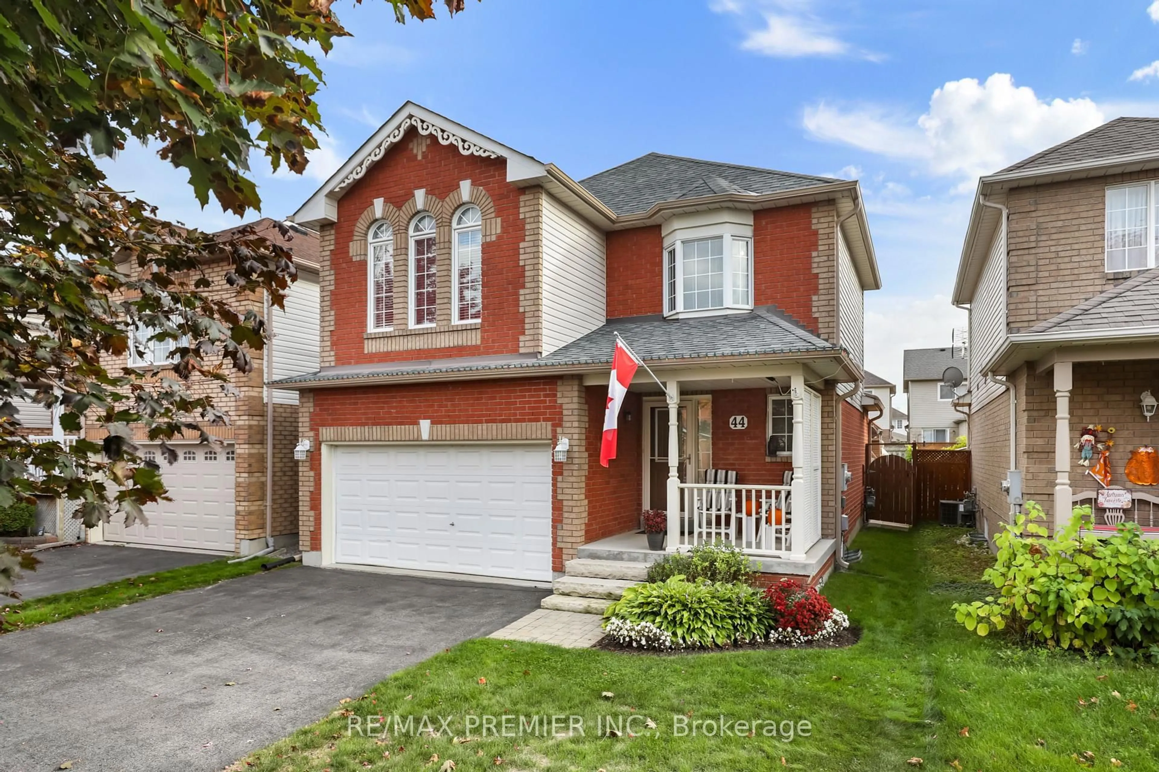 Home with brick exterior material, street for 44 Brandon Rd, Scugog Ontario L9L 1S8