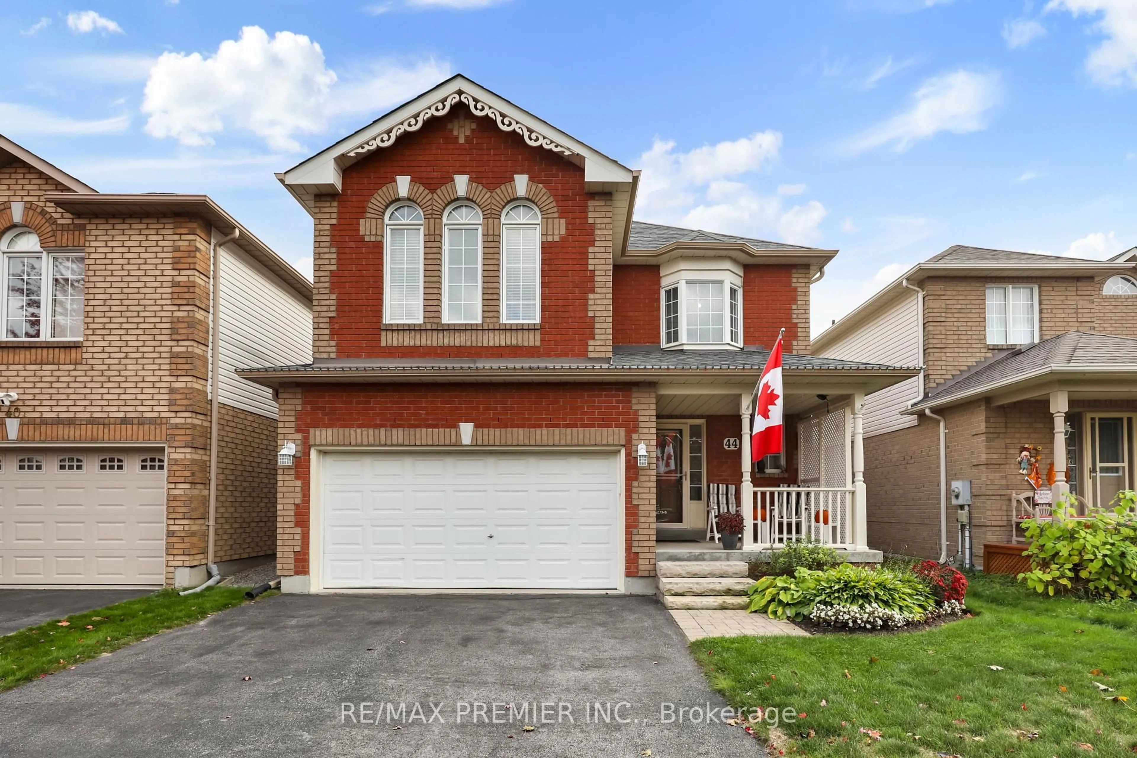 Home with brick exterior material, street for 44 Brandon Rd, Scugog Ontario L9L 1S8