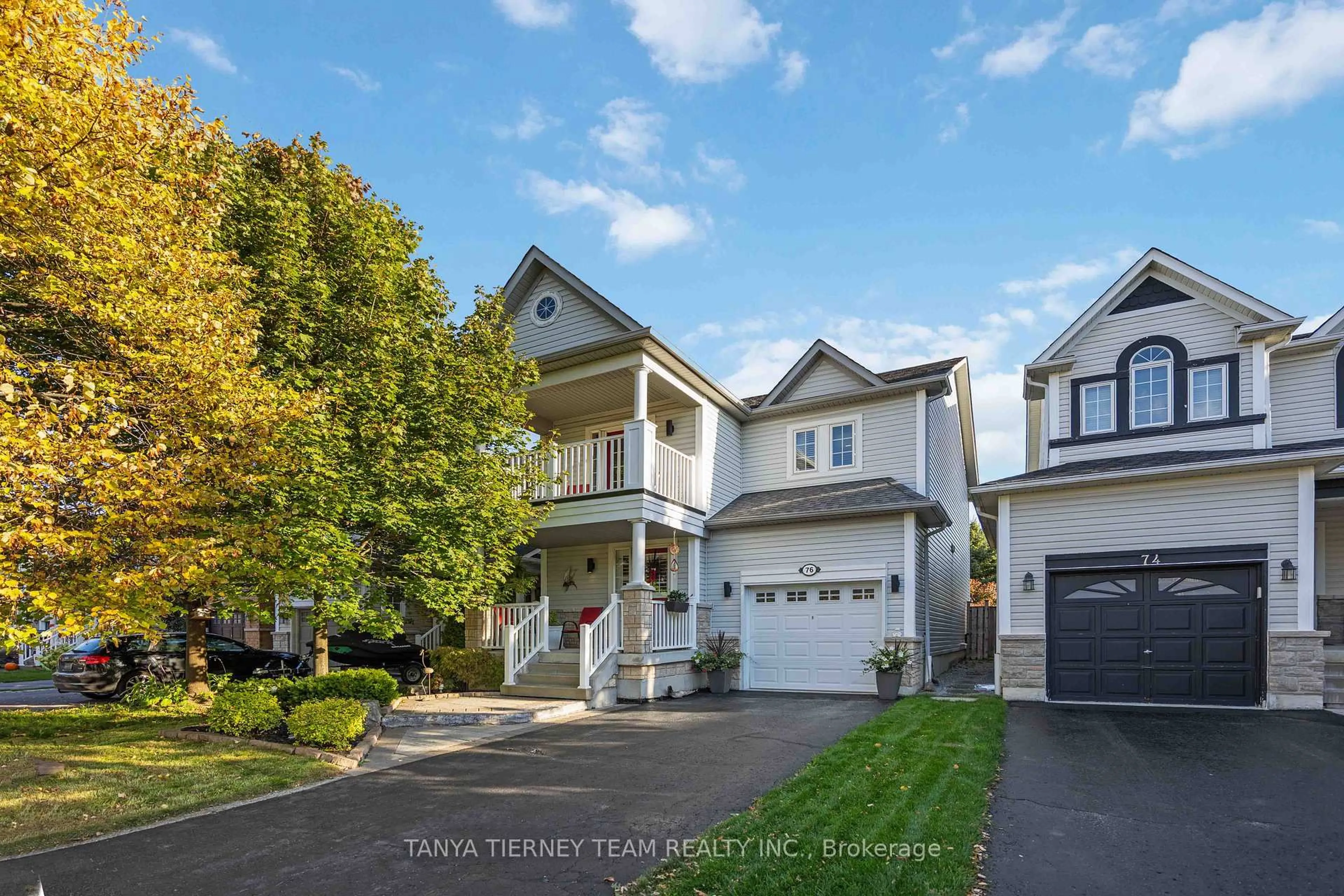 Home with vinyl exterior material, street for 76 Northgrove Cres, Whitby Ontario L1M 2M9