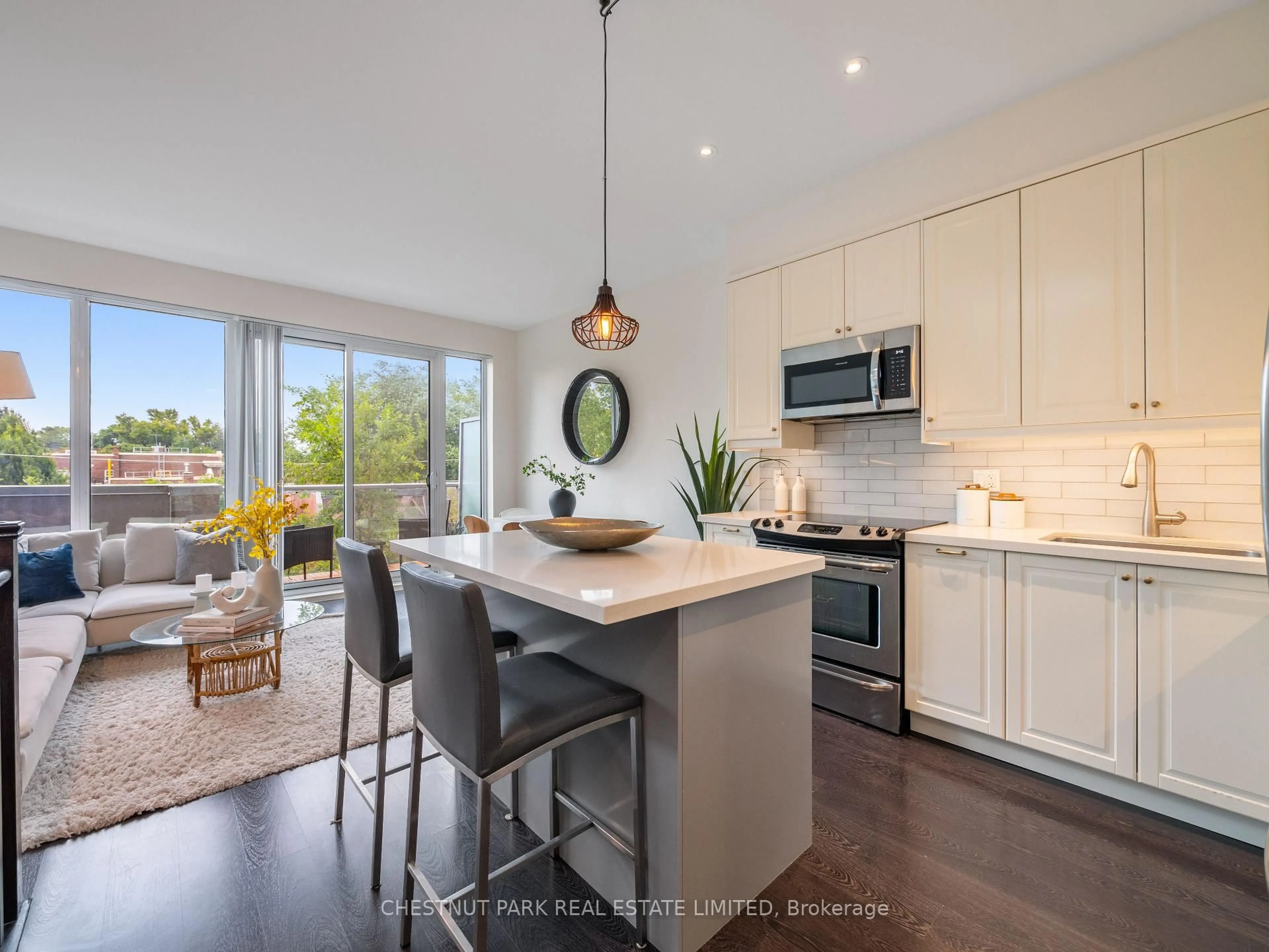 Open concept kitchen, unknown for 46 Boston Ave #3, Toronto Ontario M4M 2T9