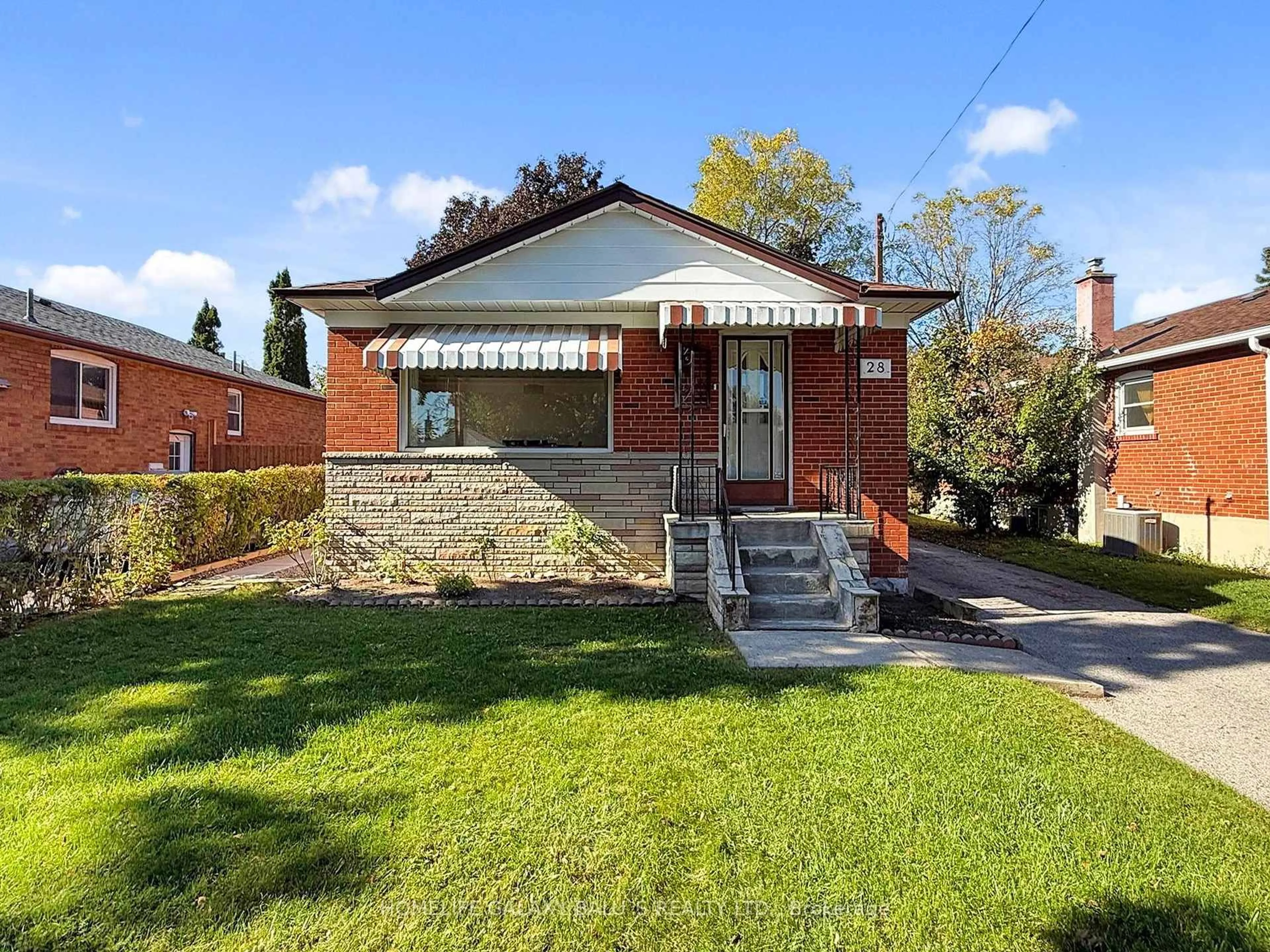 Home with brick exterior material, street for 28 Ronway Cres, Toronto Ontario M1J 2S2