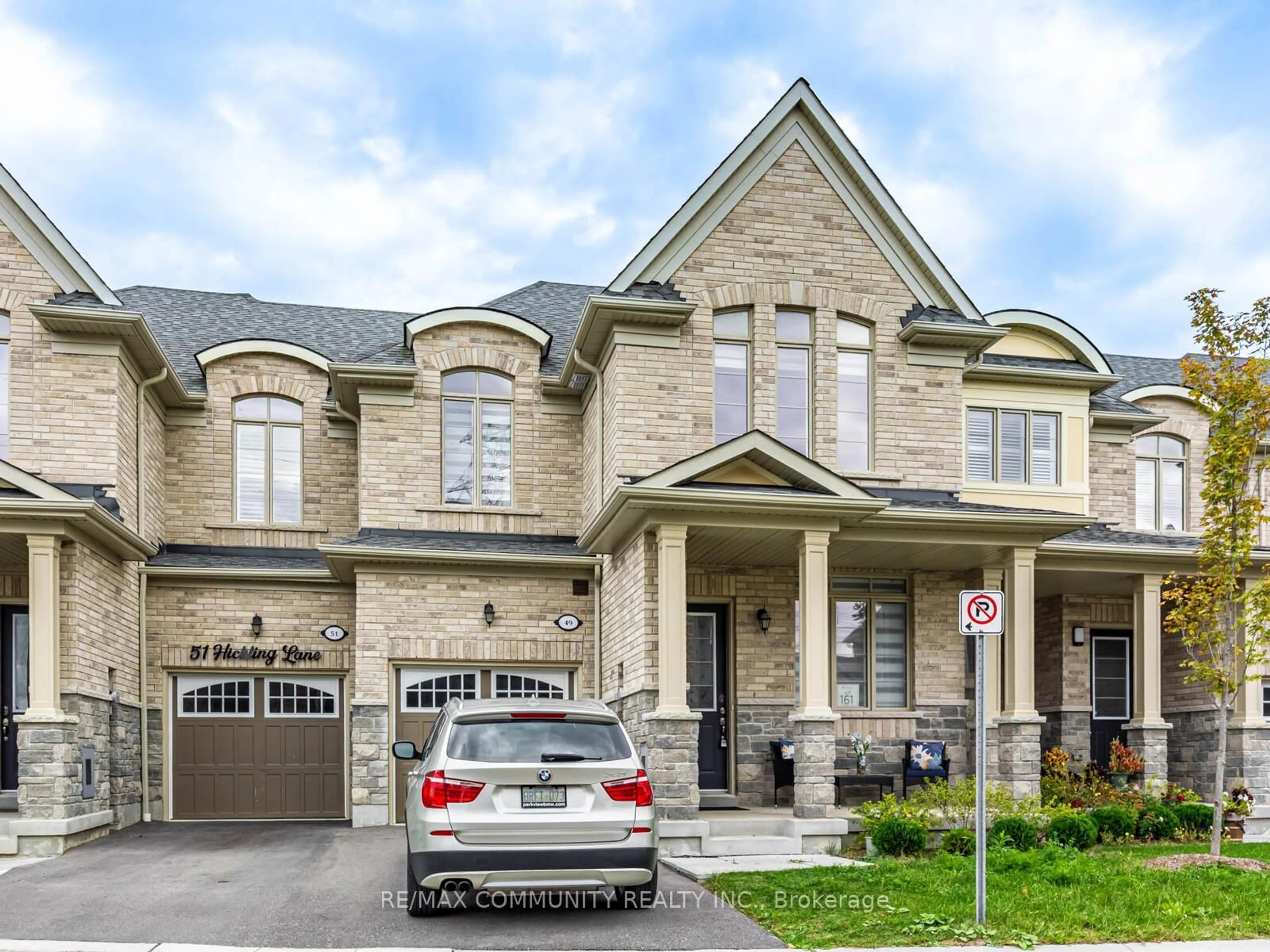 Home with brick exterior material, street for 49 Hickling Lane, Ajax Ontario L1T 0P9