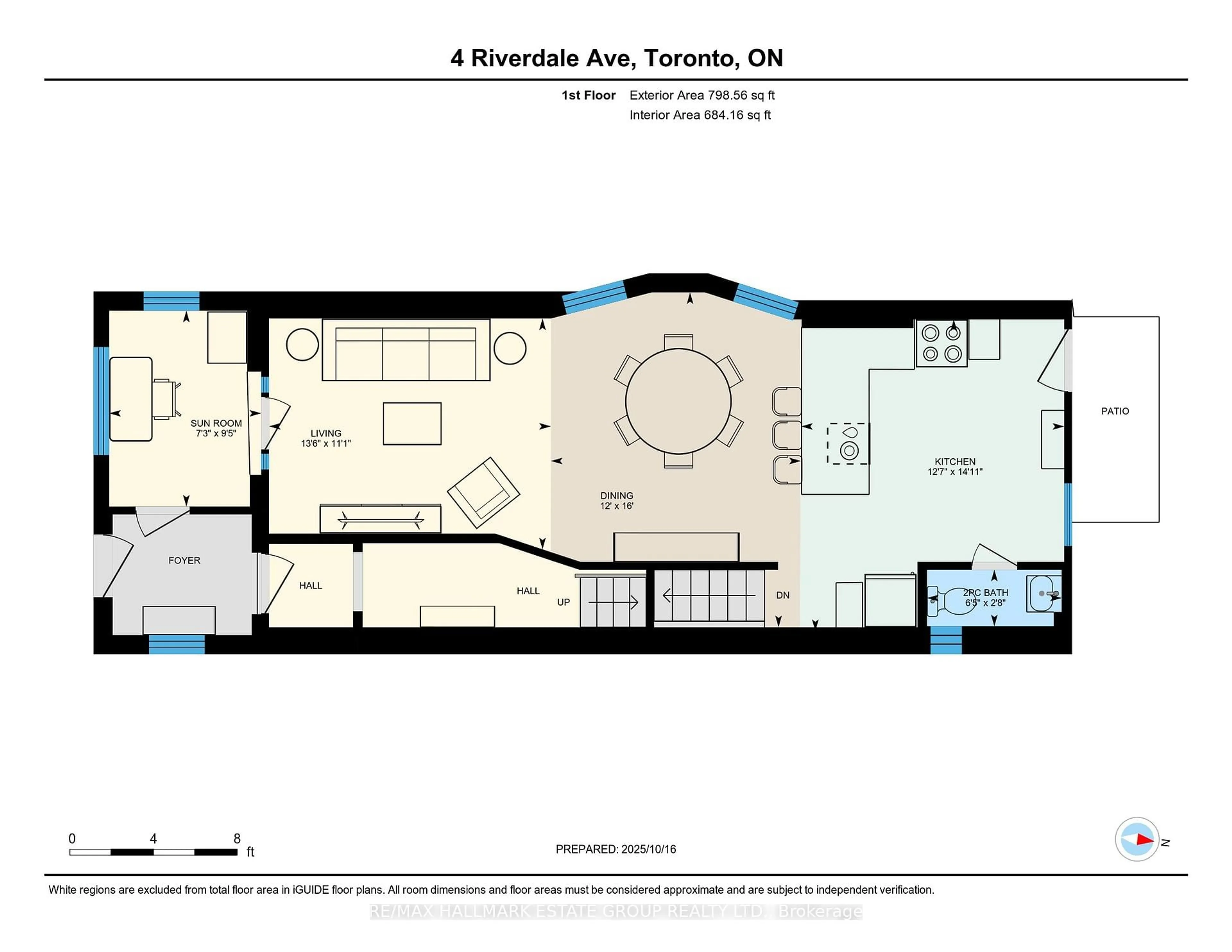 Floor plan for 4 Riverdale Ave, Toronto Ontario M4K 1C3
