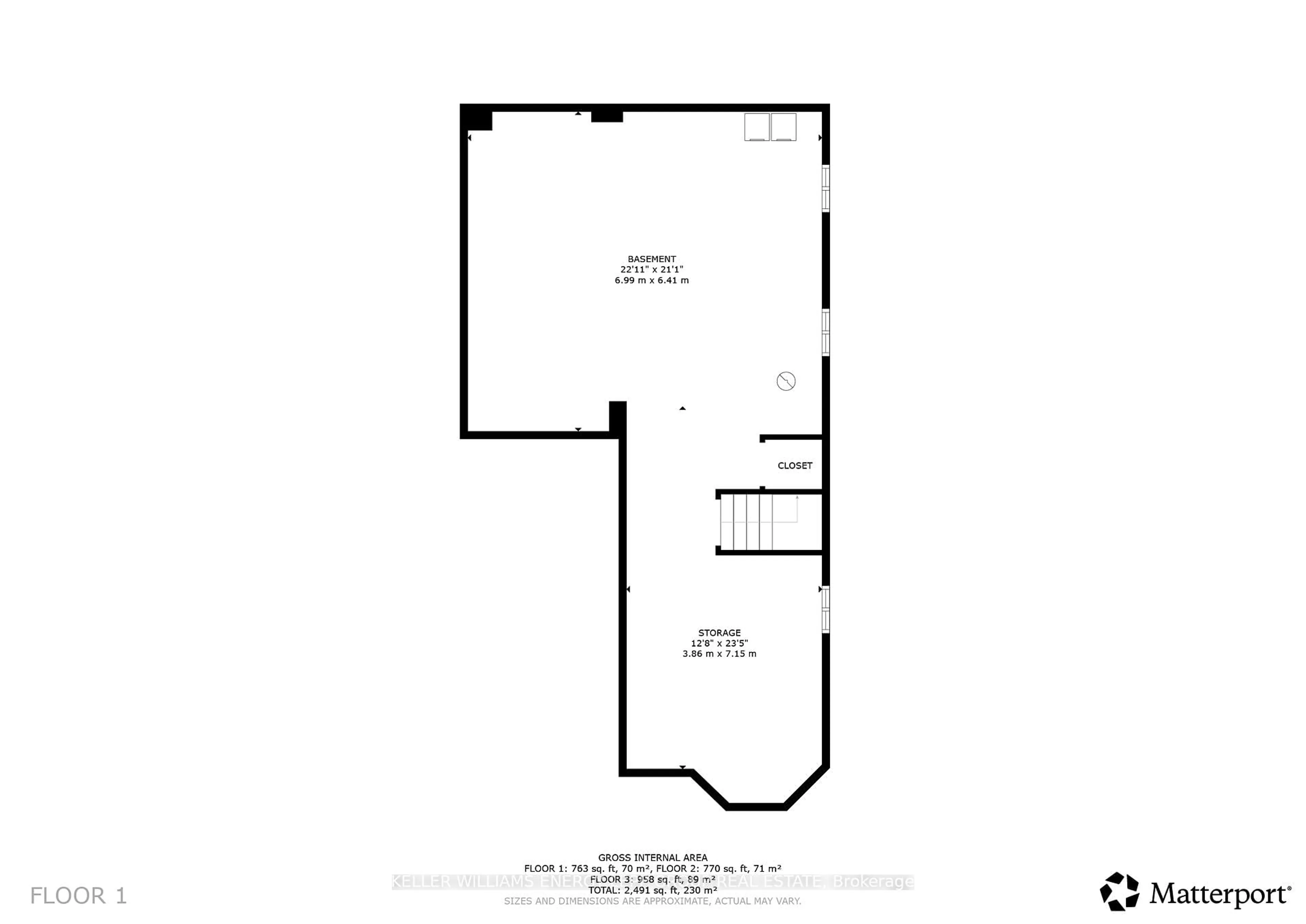 Floor plan for 81 Harrongate Pl, Whitby Ontario L1R 3E5