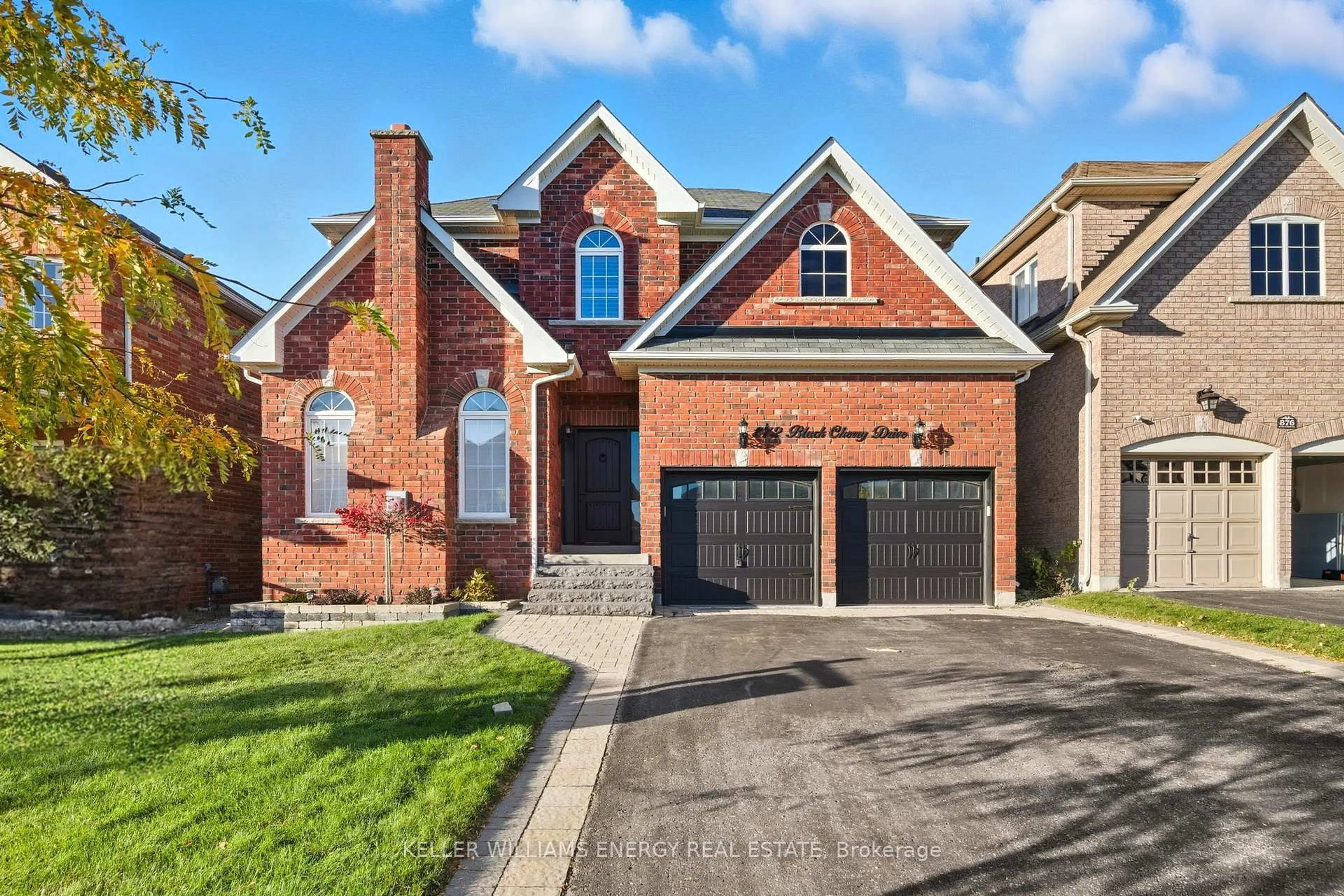 Home with brick exterior material, street for 872 Black Cherry Dr, Oshawa Ontario L1K 0P5