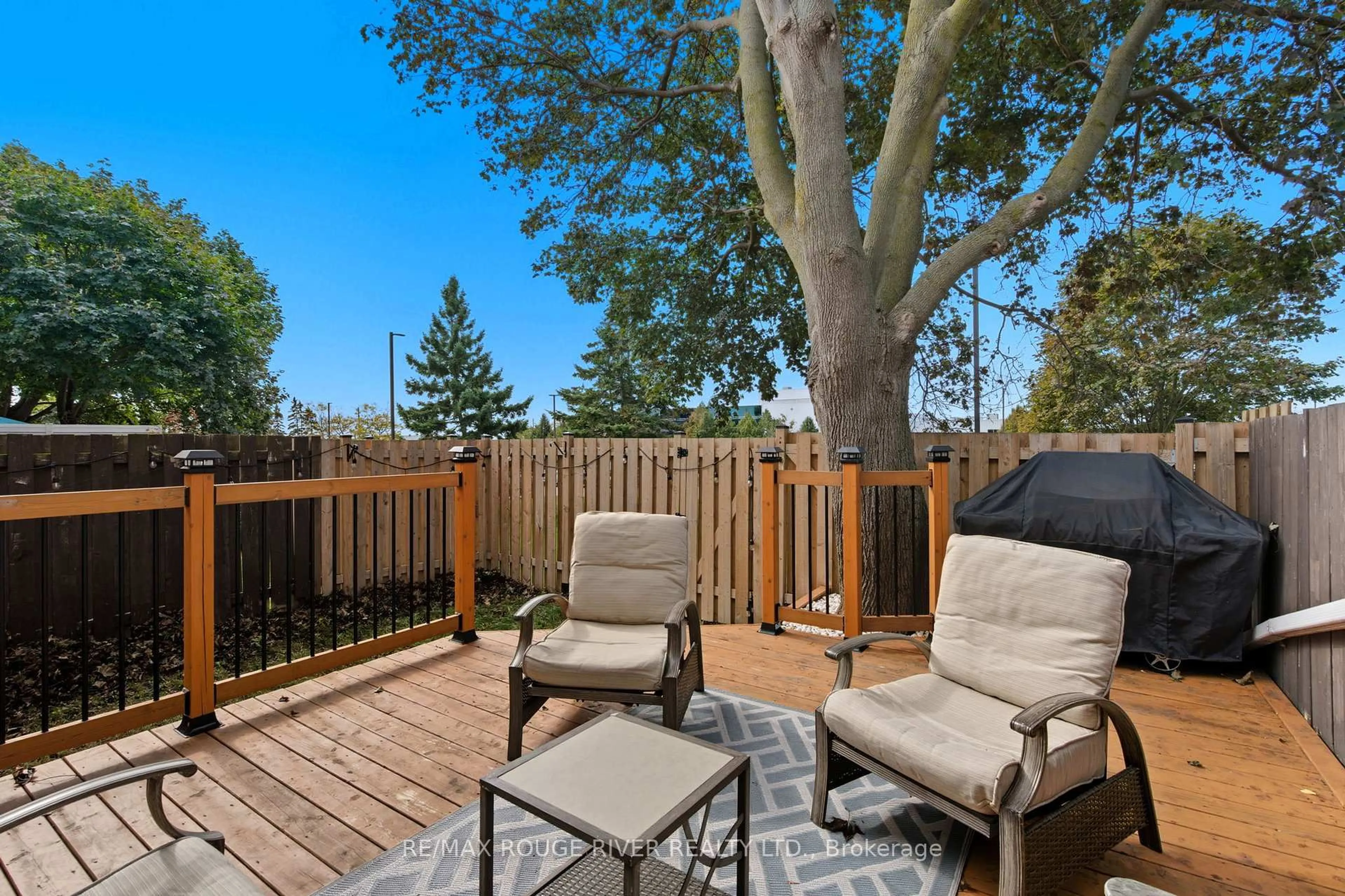 Patio, forest/trees view for 1010 Glen St #65, Oshawa Ontario L1J 6J2
