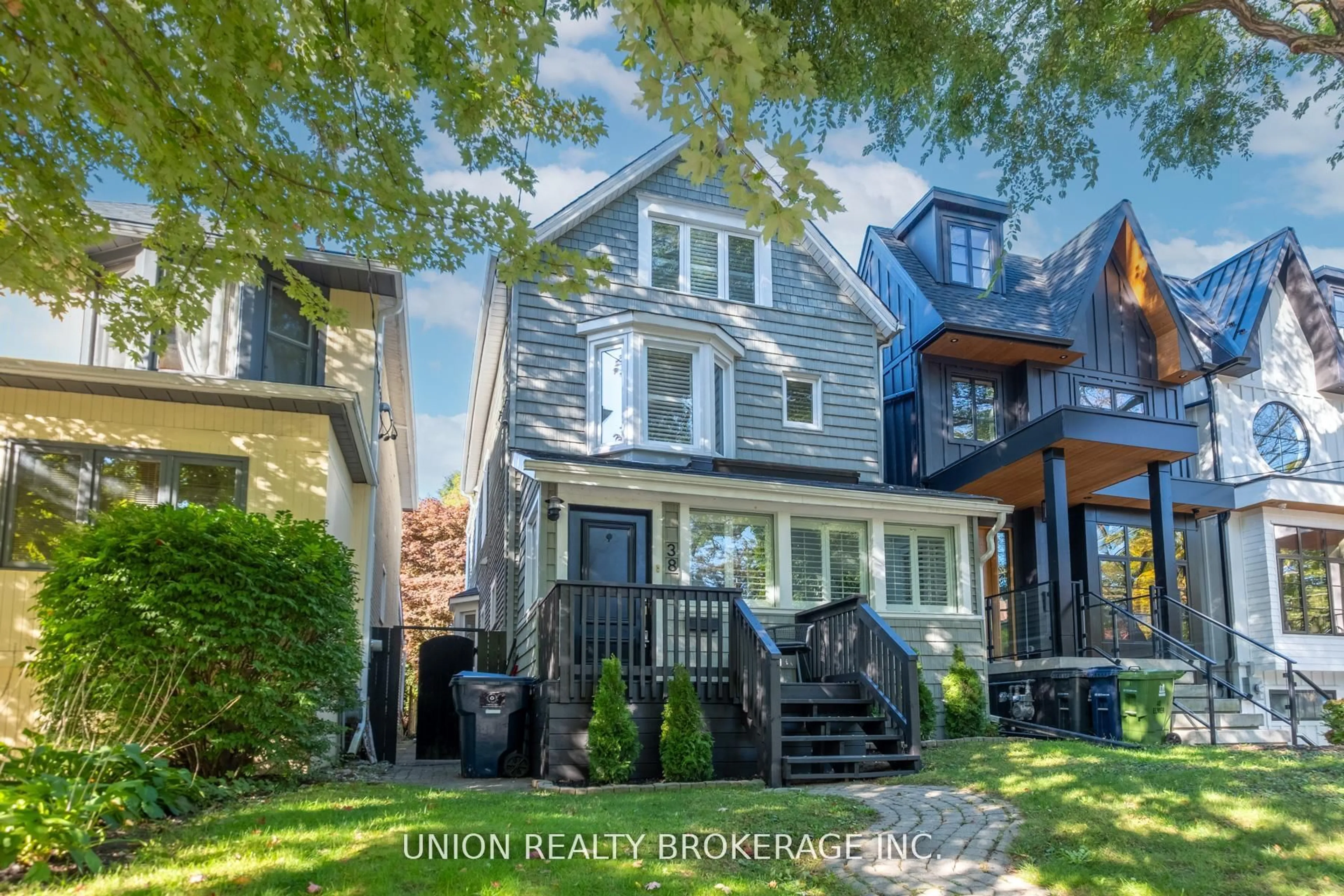 Home with brick exterior material, street for 38 Elmer Ave, Toronto Ontario M4L 3R7