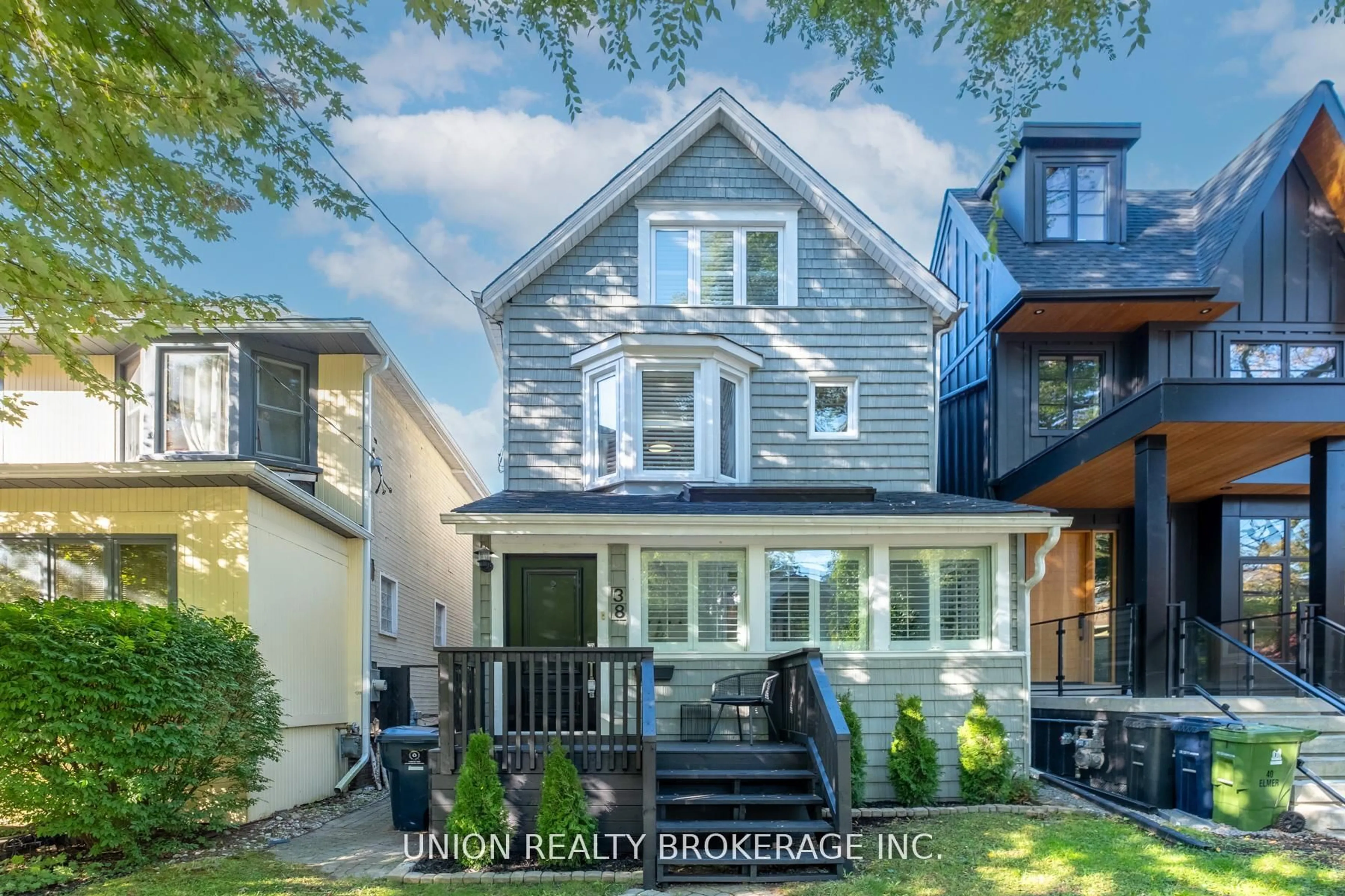 Home with brick exterior material, street for 38 Elmer Ave, Toronto Ontario M4L 3R7