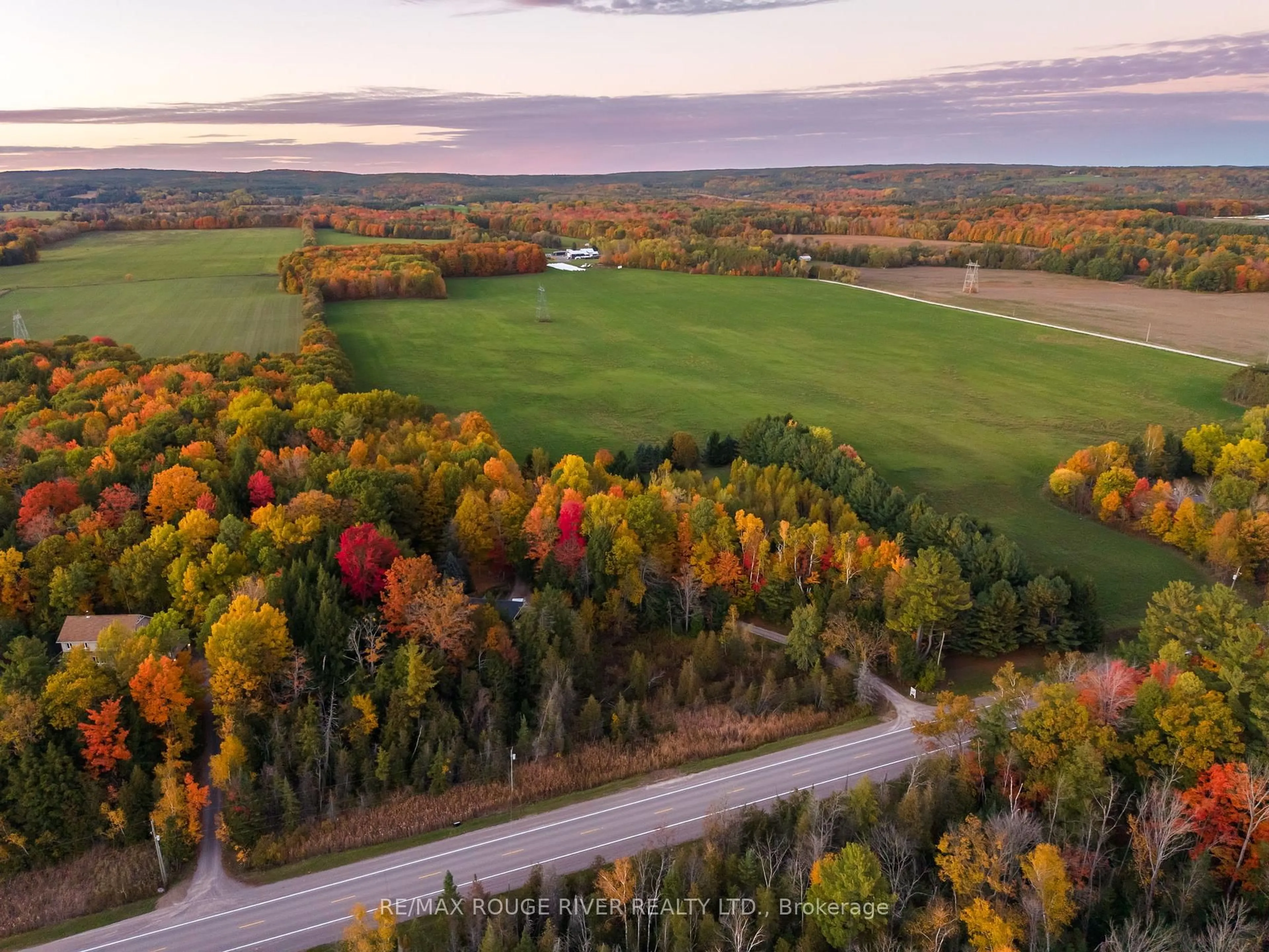 A pic from outside/outdoor area/front of a property/back of a property/a pic from drone, forest/trees view for 4754 Ganaraska Rd, Clarington Ontario L0A 1J0