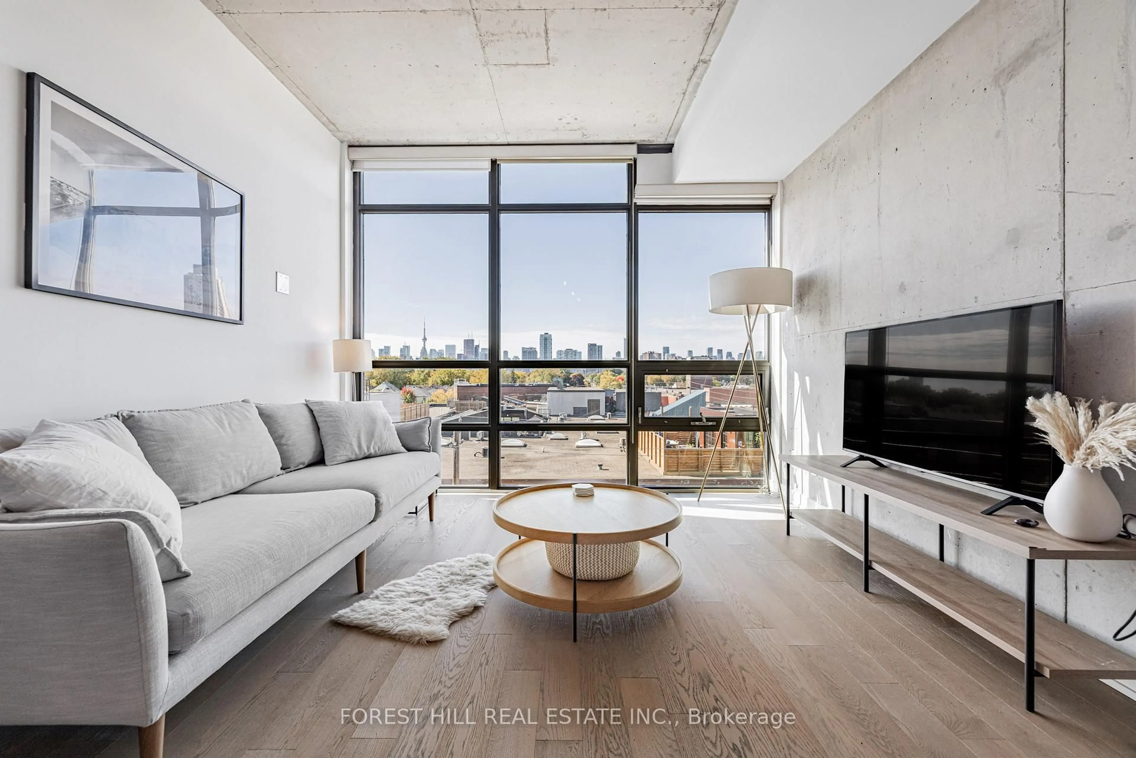 Living room with furniture, unknown for 319 Carlaw Ave #607, Toronto Ontario M4M 0A4