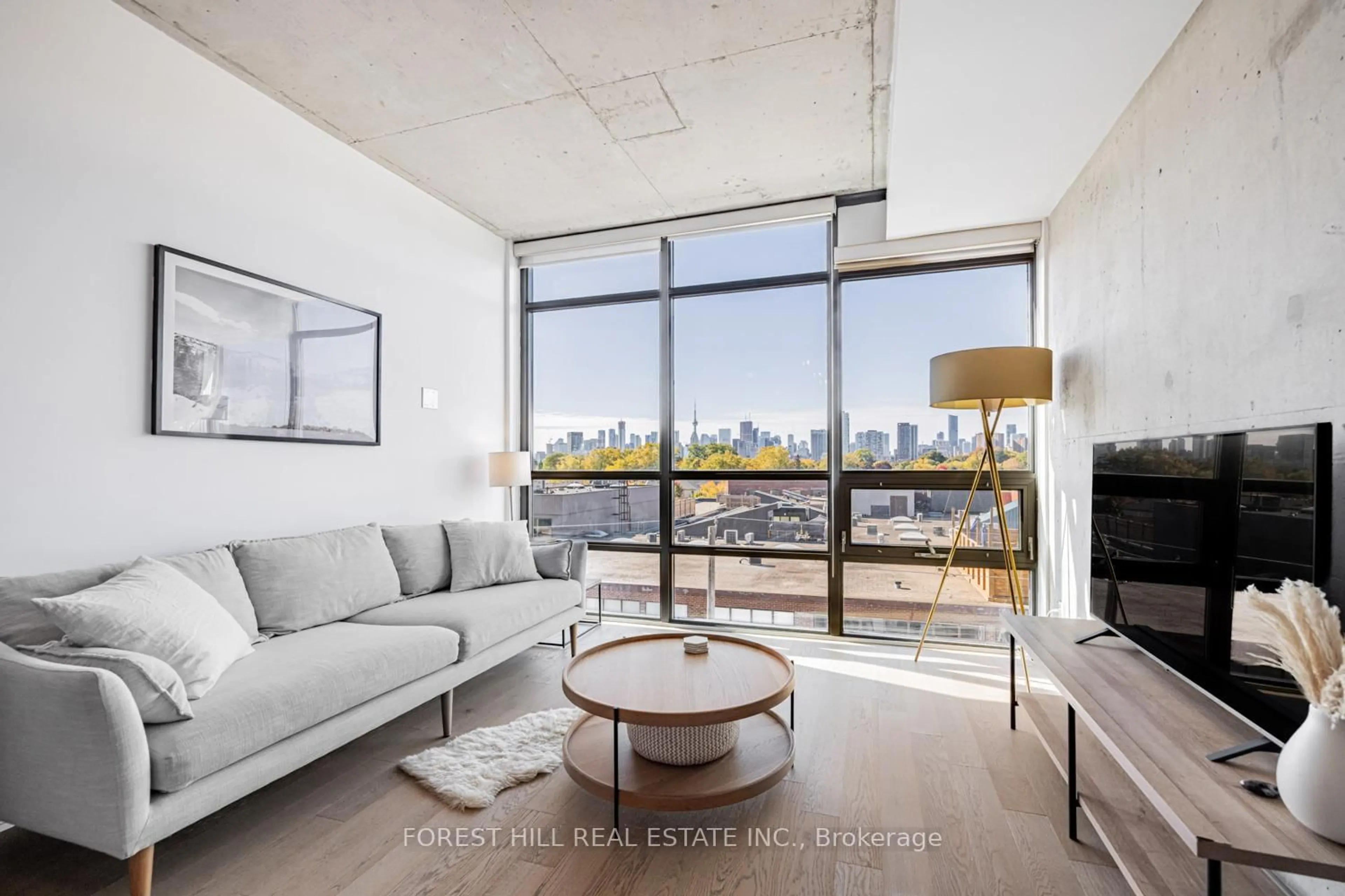 Living room with furniture, unknown for 319 Carlaw Ave #607, Toronto Ontario M4M 0A4