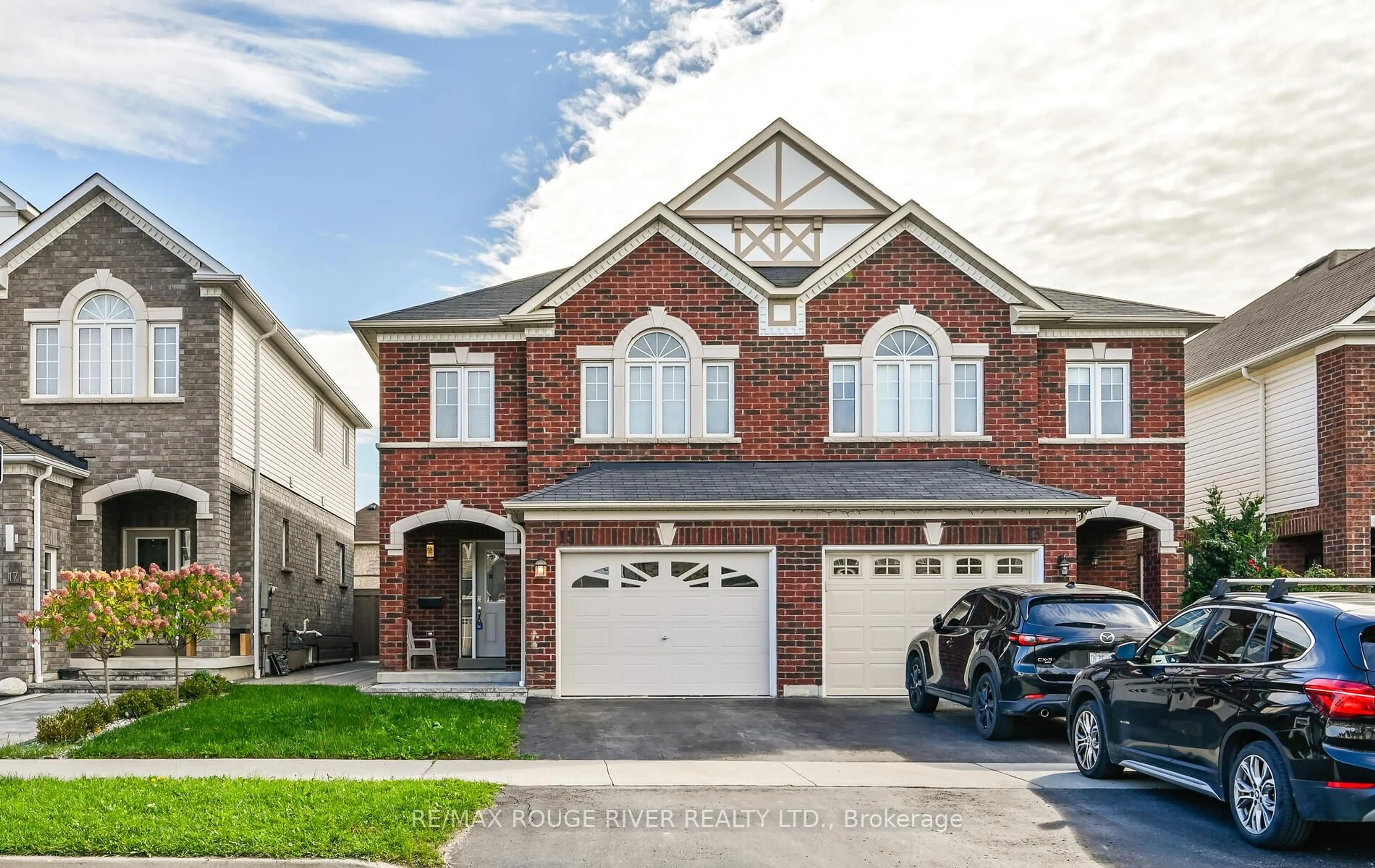 Home with brick exterior material, street for 15 Denny St, Ajax Ontario L1Z 0C6