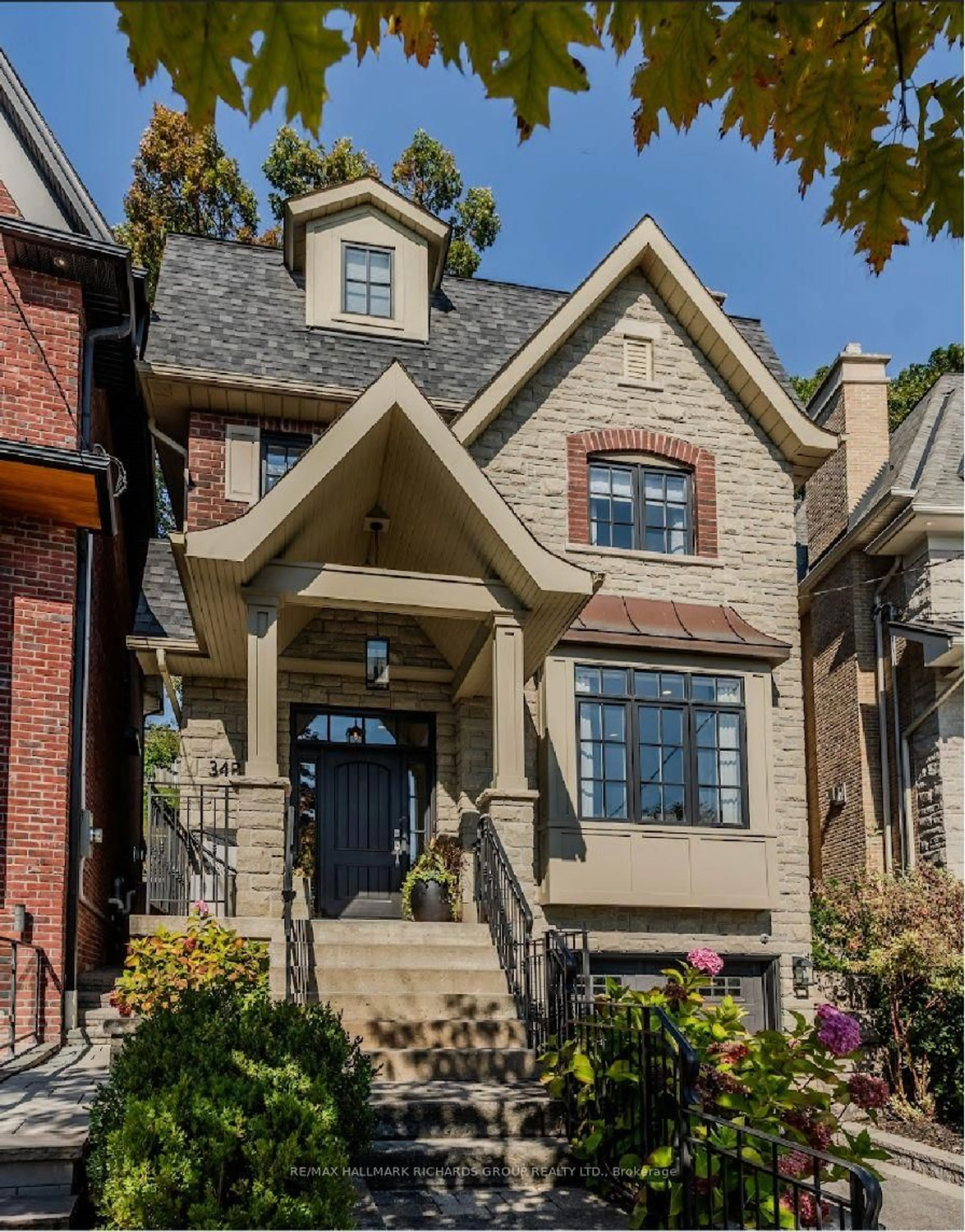 Home with brick exterior material, street for 34B Long Cres, Toronto Ontario M4E 1N6