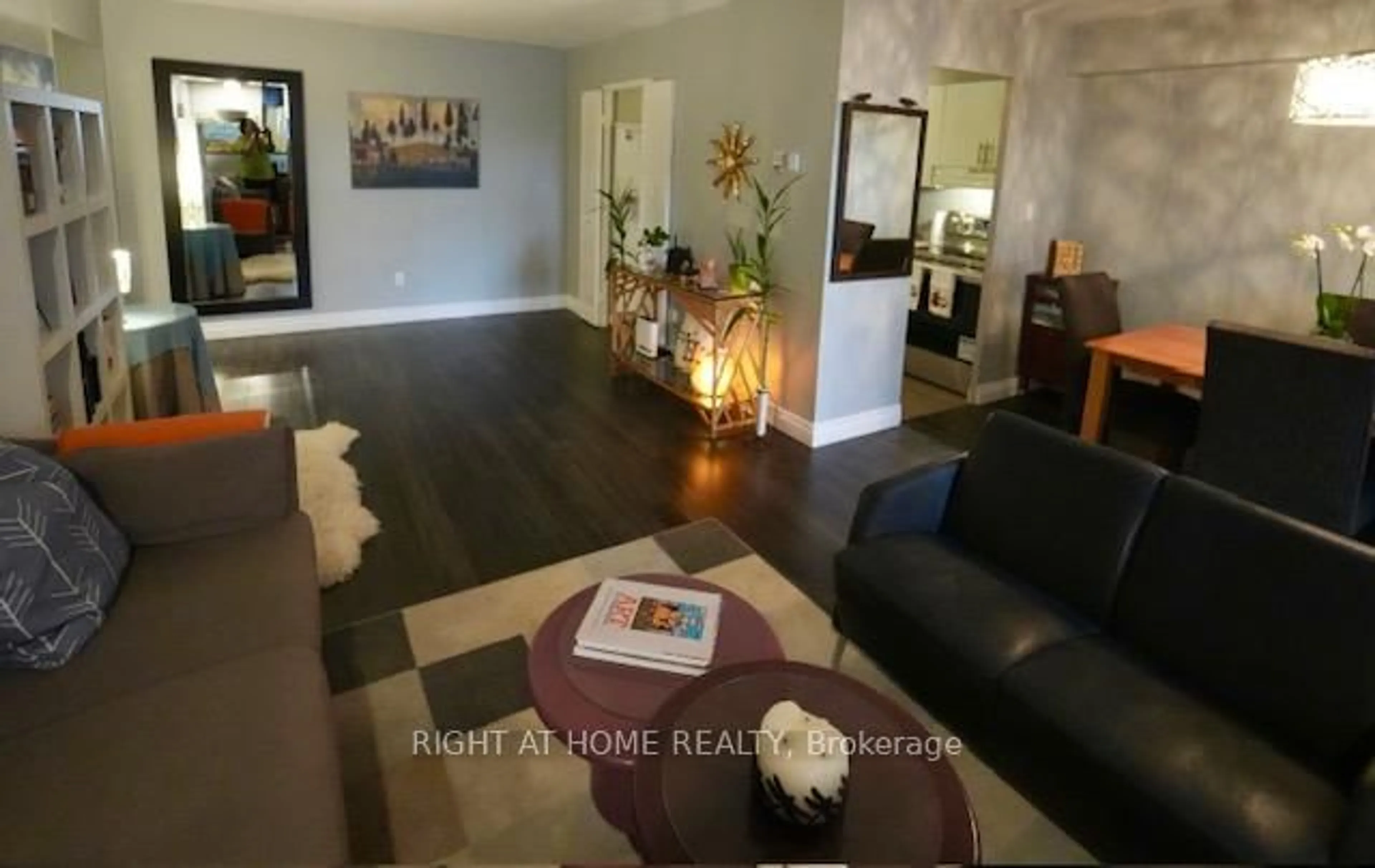 Living room with furniture, unknown for 5 Massey Sq #411, Toronto Ontario M4C 5L6