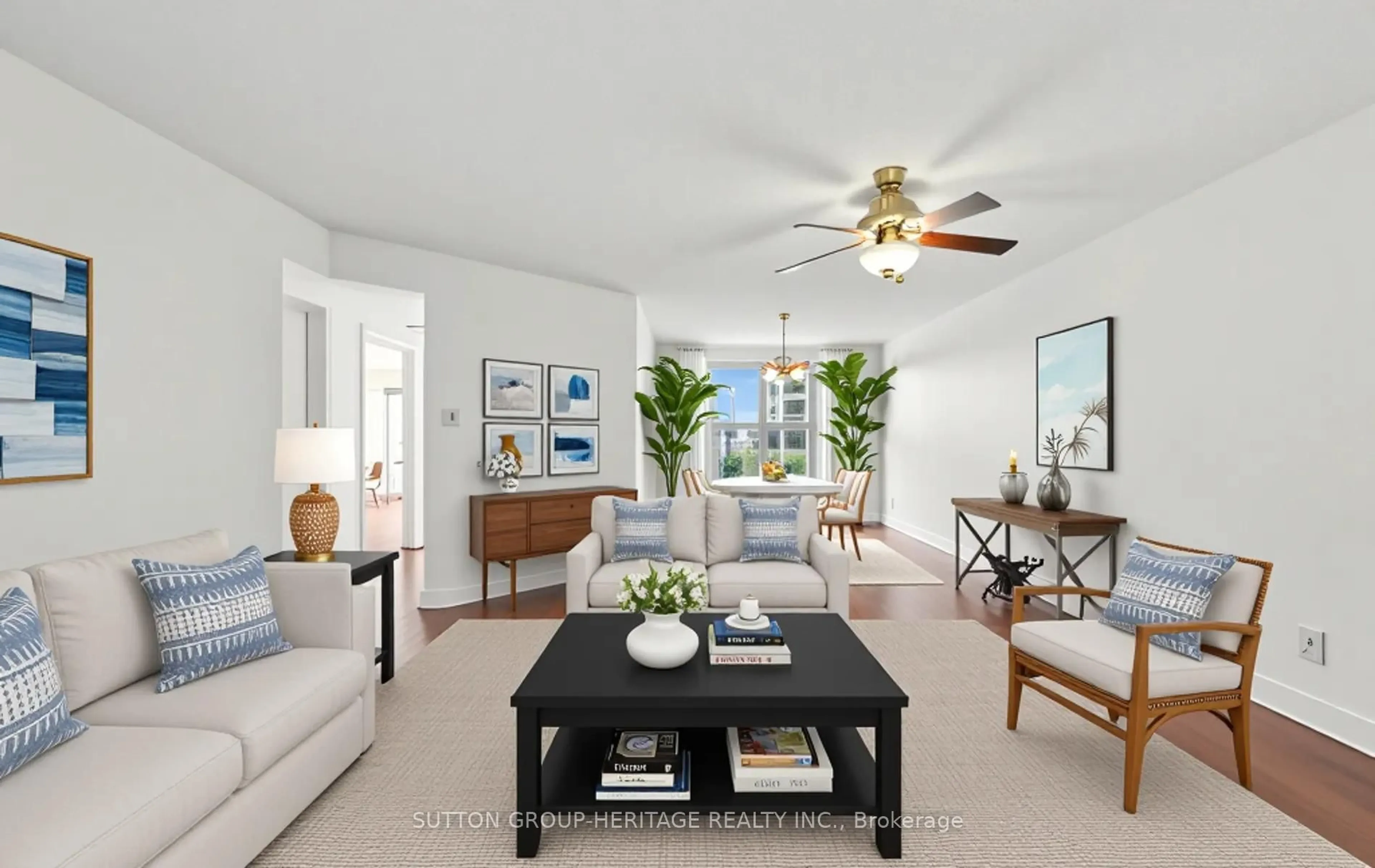 Living room with furniture, ceramic/tile floor for 45 Cumberland Lane #311, Ajax Ontario L1S 7K3