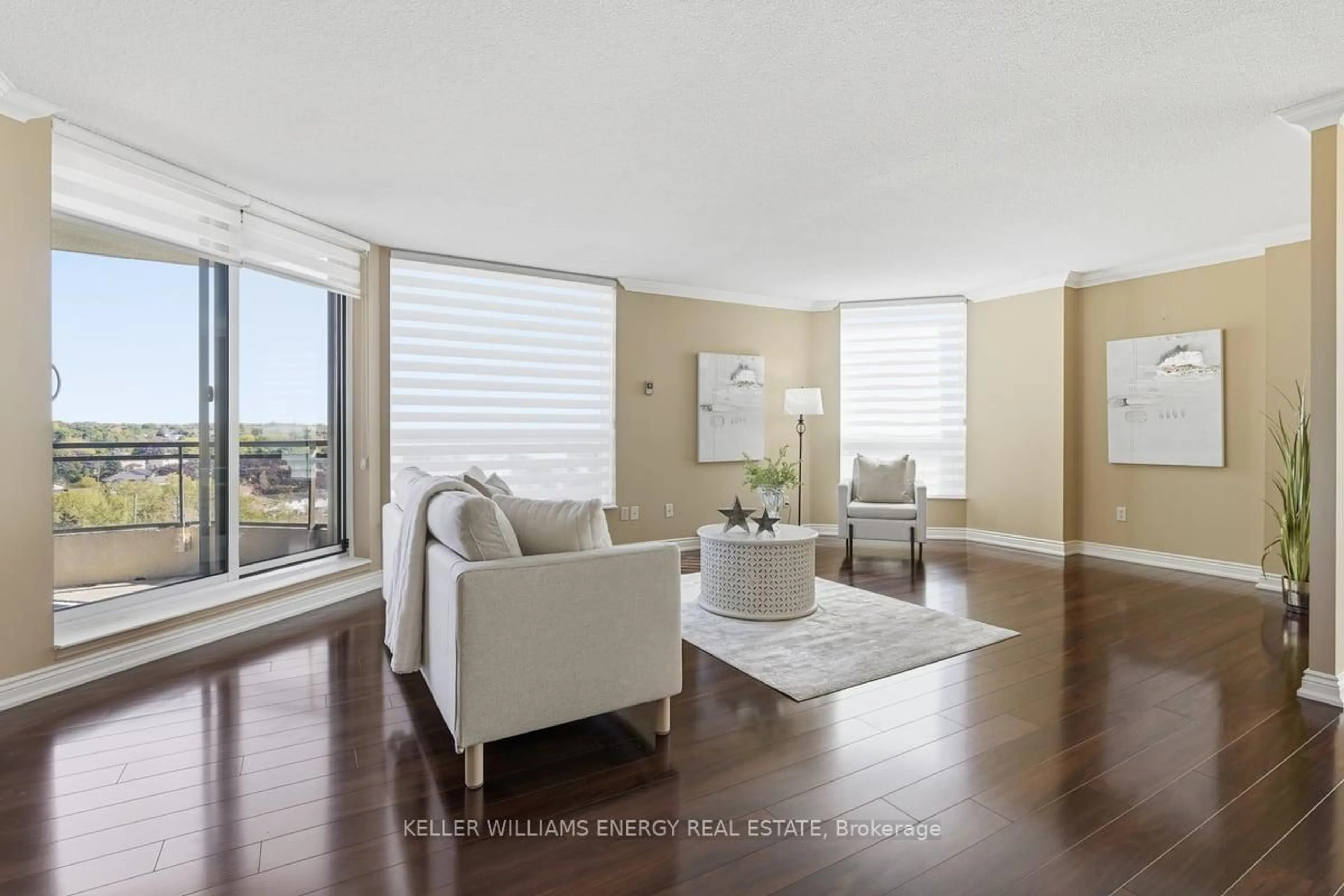 Living room with furniture, unknown for 700 Wilson Rd #1004, Oshawa Ontario L1G 7T5