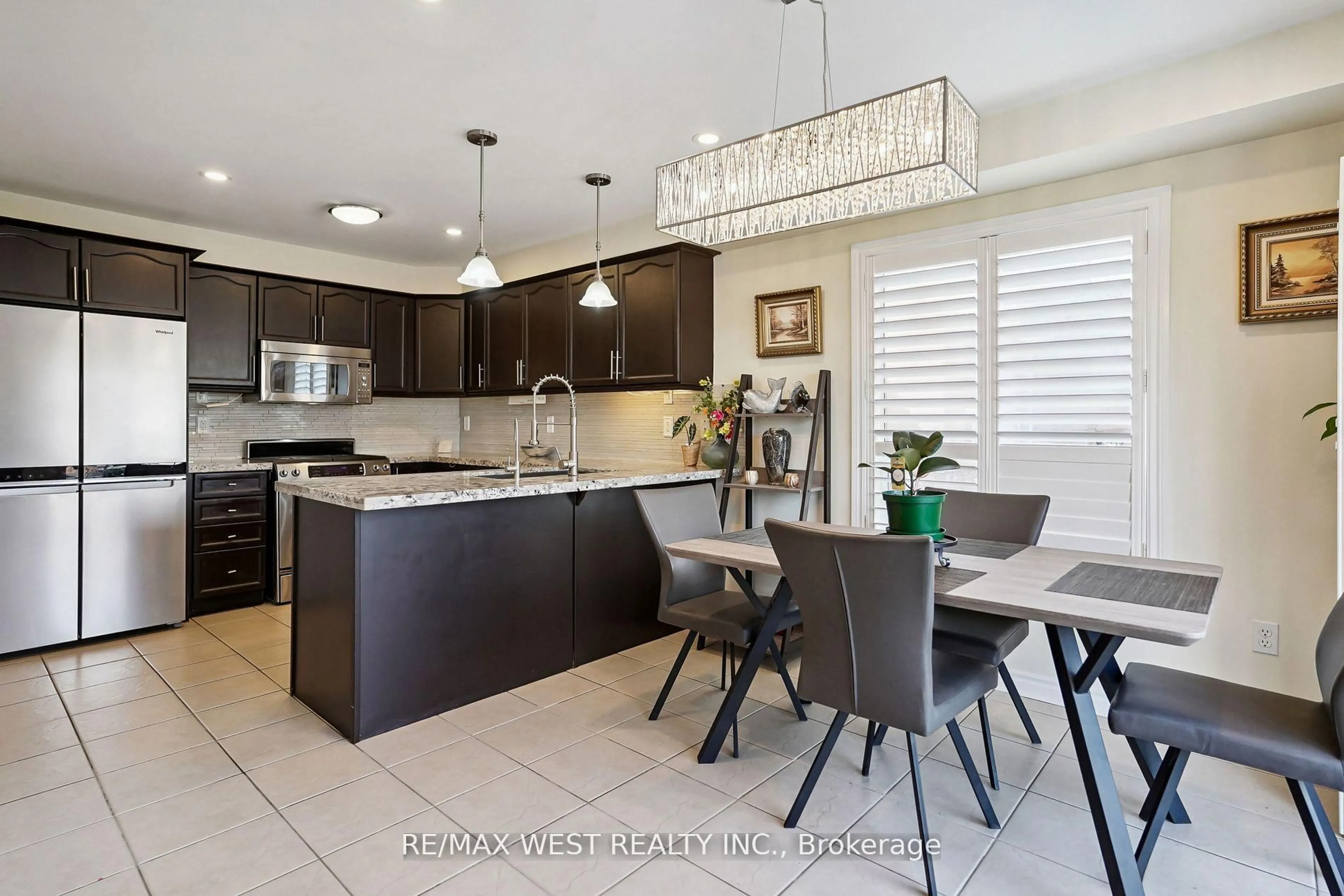 Contemporary kitchen, ceramic/tile floor for 196 Millburn Dr, Clarington Ontario L1C 5M1