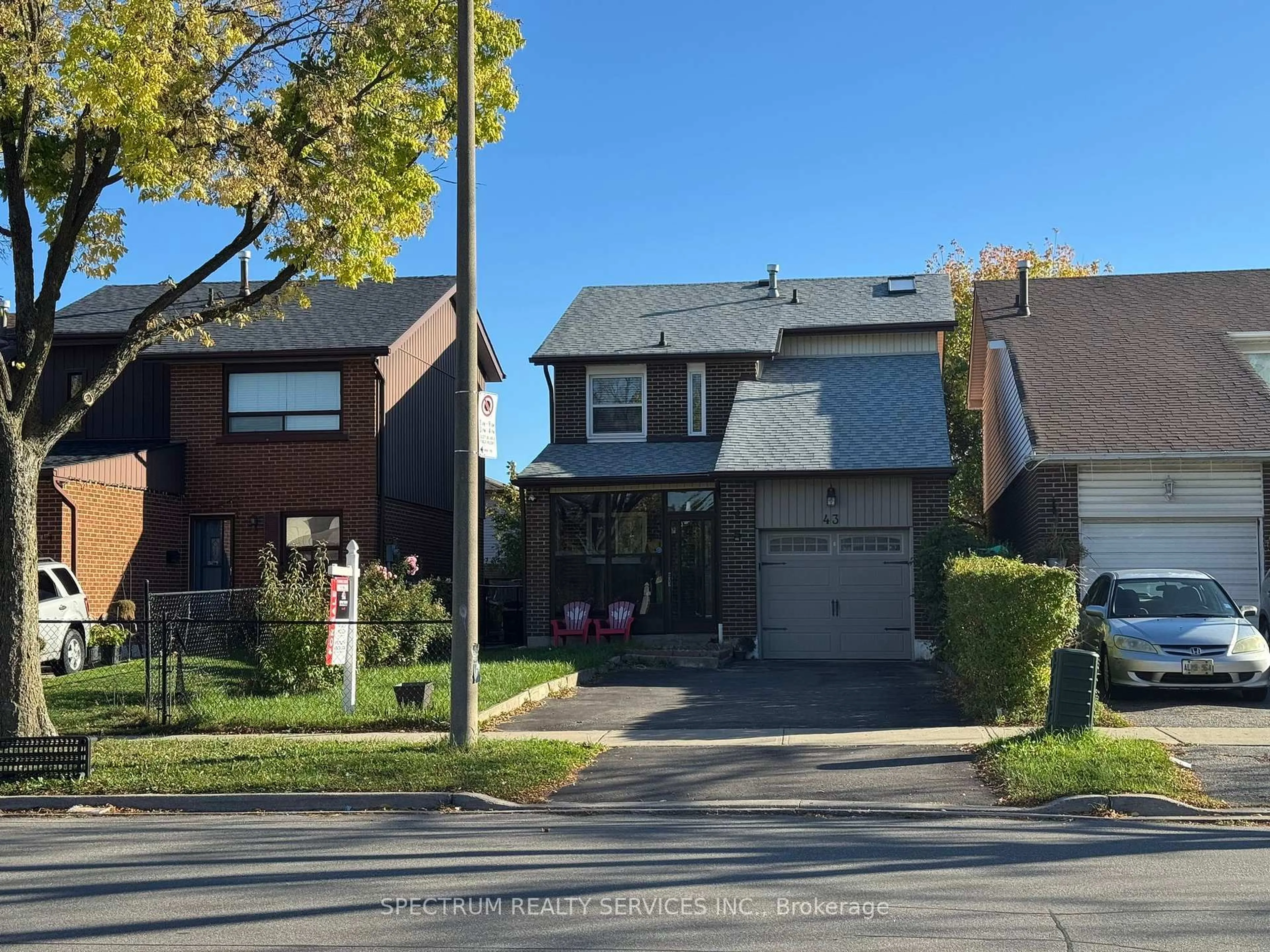 Home with brick exterior material, street for 43 Mammoth Hall Tr, Toronto Ontario M1B 1P5