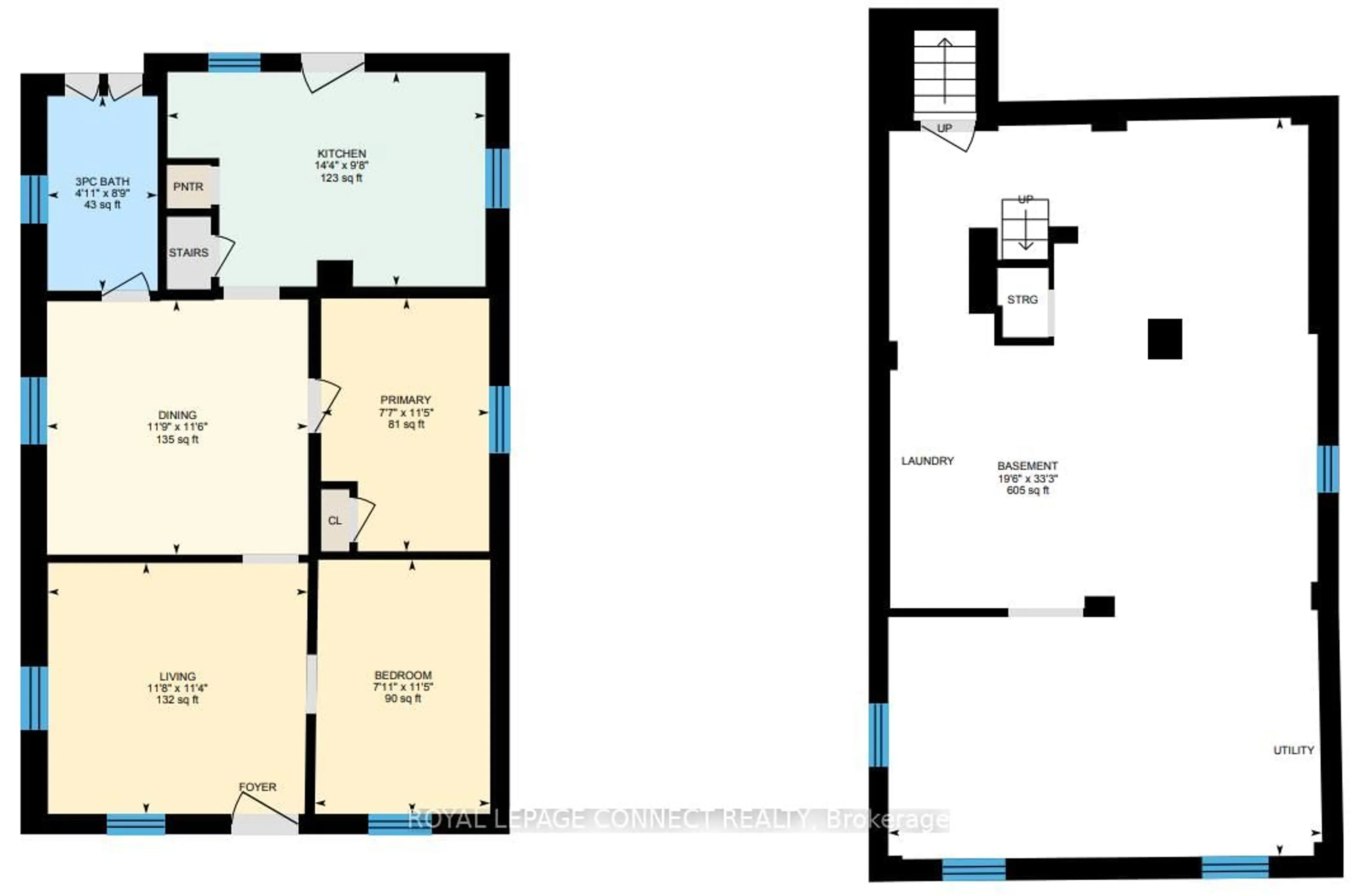 Floor plan for 213 Gledhill Ave, Toronto Ontario M4C 5K9