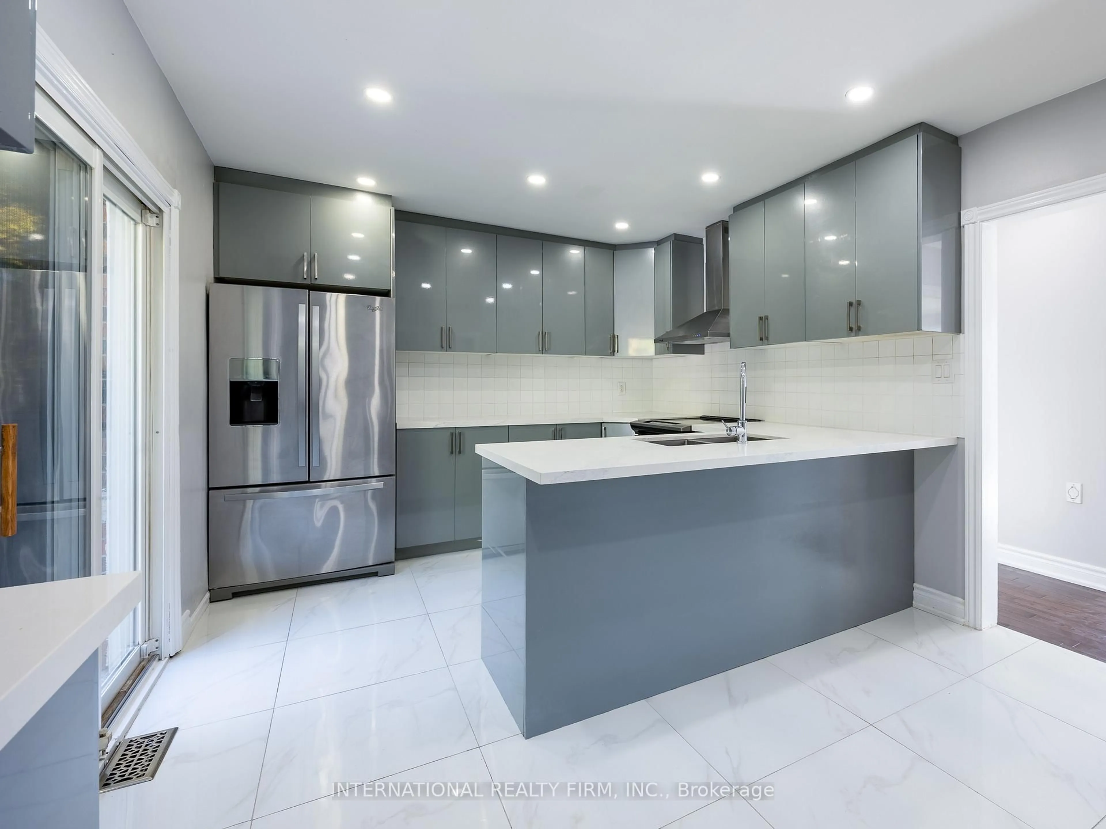 Contemporary kitchen, ceramic/tile floor for 345 Park Rd, Oshawa Ontario L1J 4H6