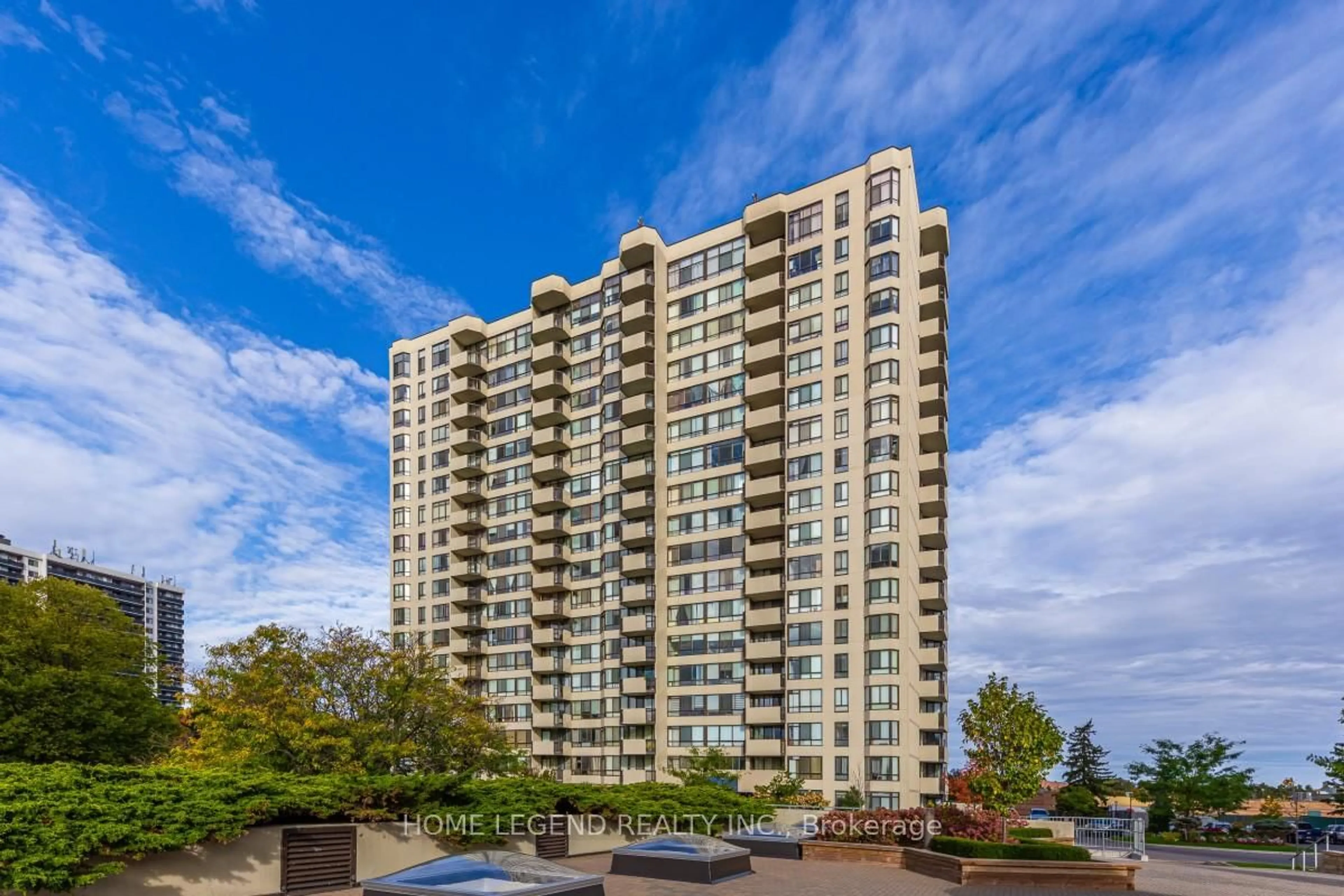 A pic from outside/outdoor area/front of a property/back of a property/a pic from drone, unknown for 275 Bamburgh Circ #PH09, Toronto Ontario M1W 3X4