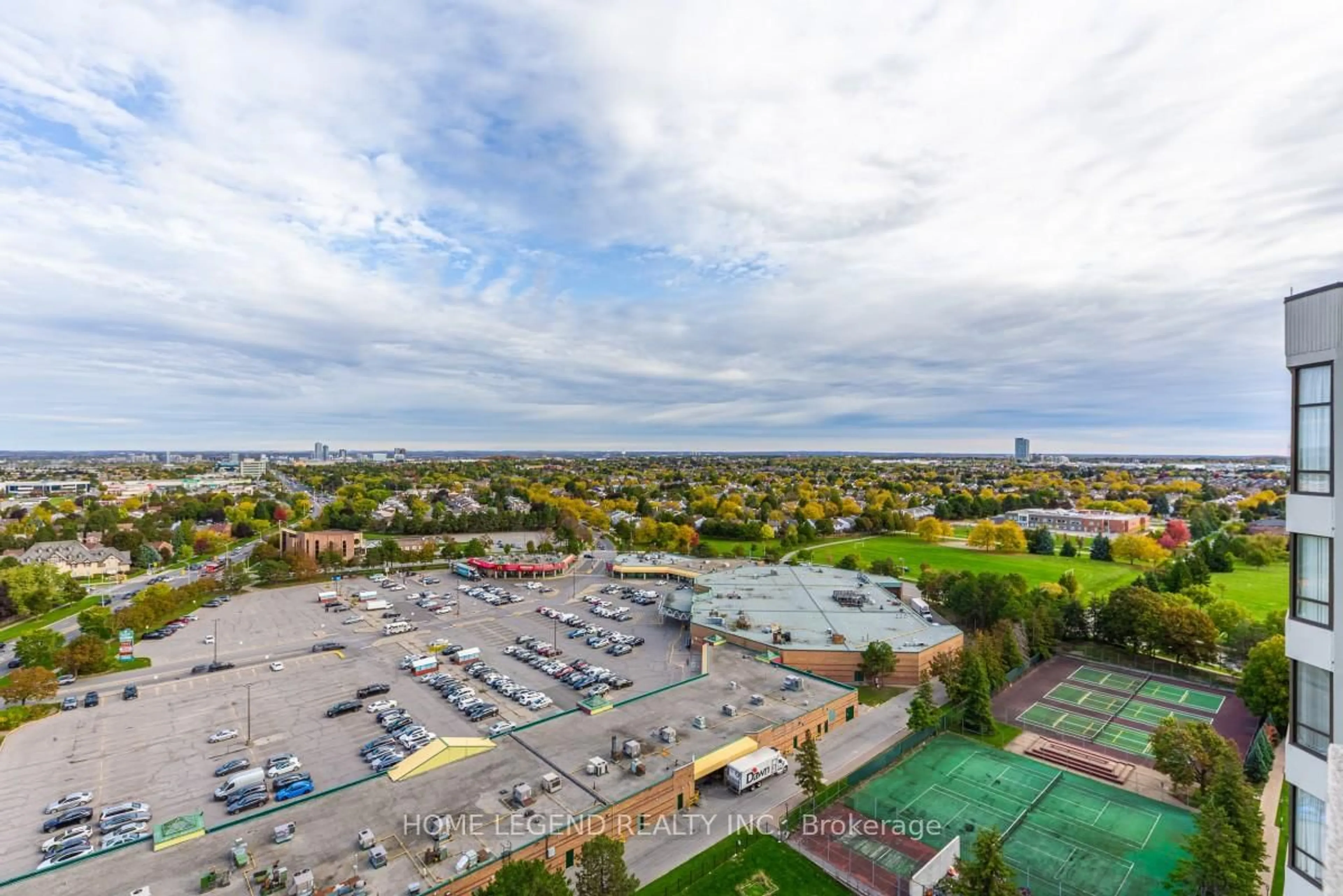 A pic from outside/outdoor area/front of a property/back of a property/a pic from drone, unknown for 275 Bamburgh Circ #PH09, Toronto Ontario M1W 3X4