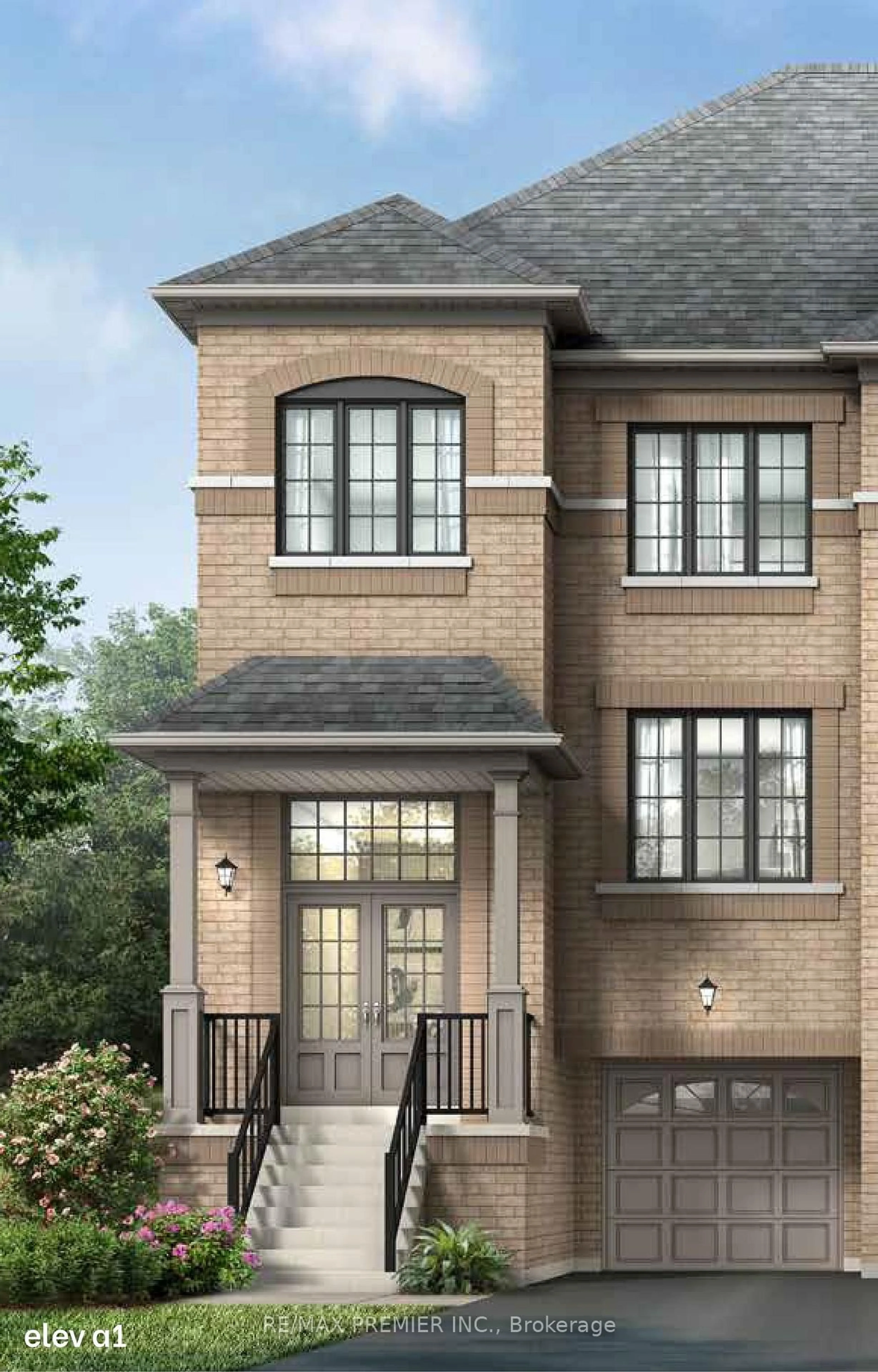 Home with brick exterior material, street for 1288 Winding Woods Tr #Lot 107L, Pickering Ontario L1X 2R2