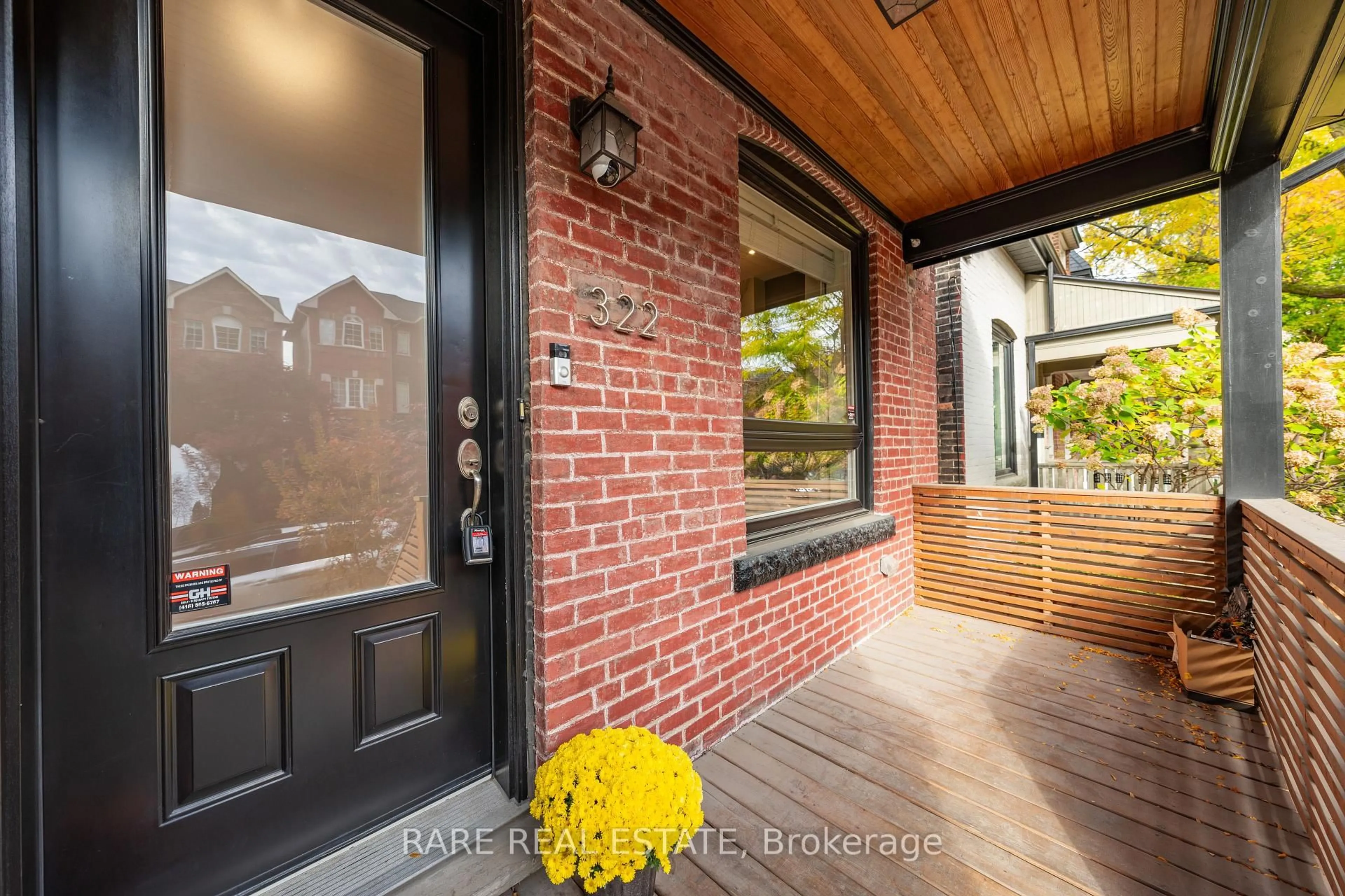 Home with brick exterior material, street for 322 Logan Ave, Toronto Ontario M4M 2N7