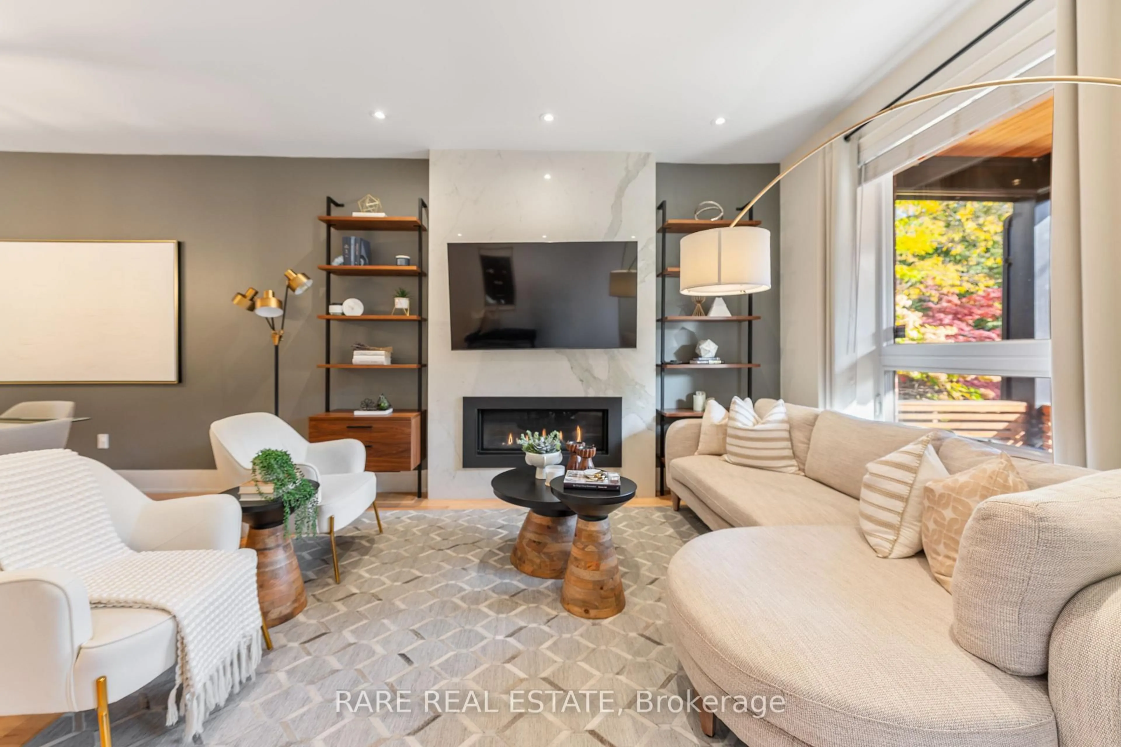 Living room with furniture, unknown for 322 Logan Ave, Toronto Ontario M4M 2N7