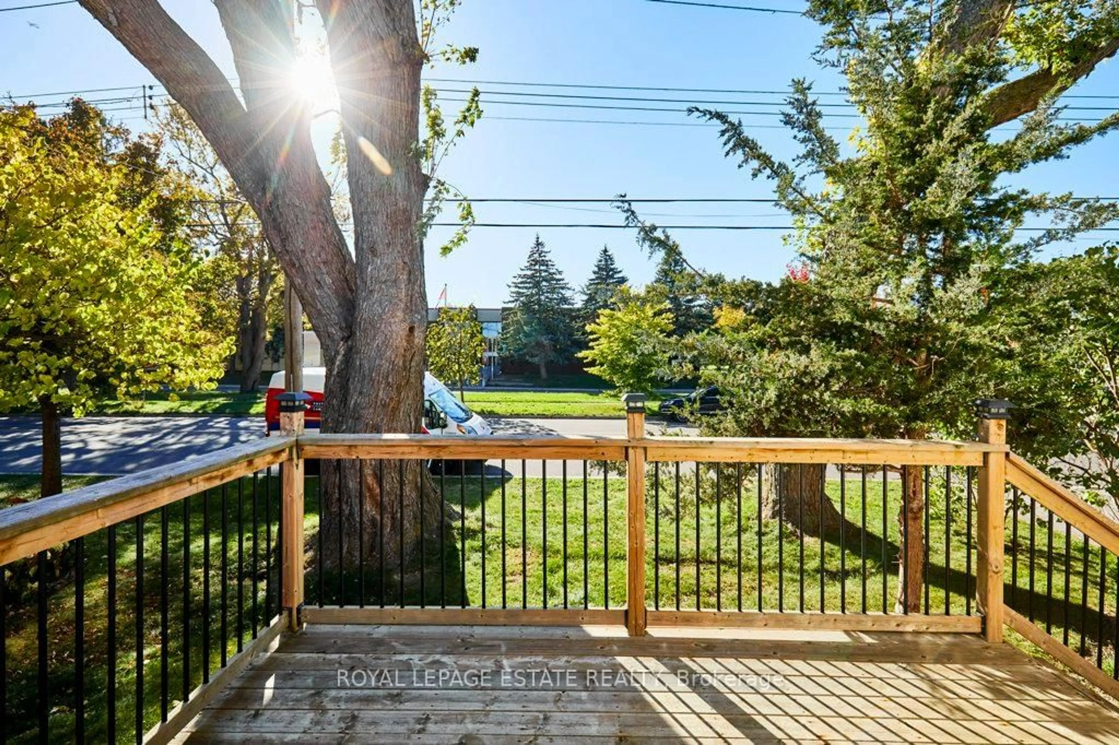 Patio, forest/trees view for 121 Galloway Rd, Toronto Ontario M1E 1W9