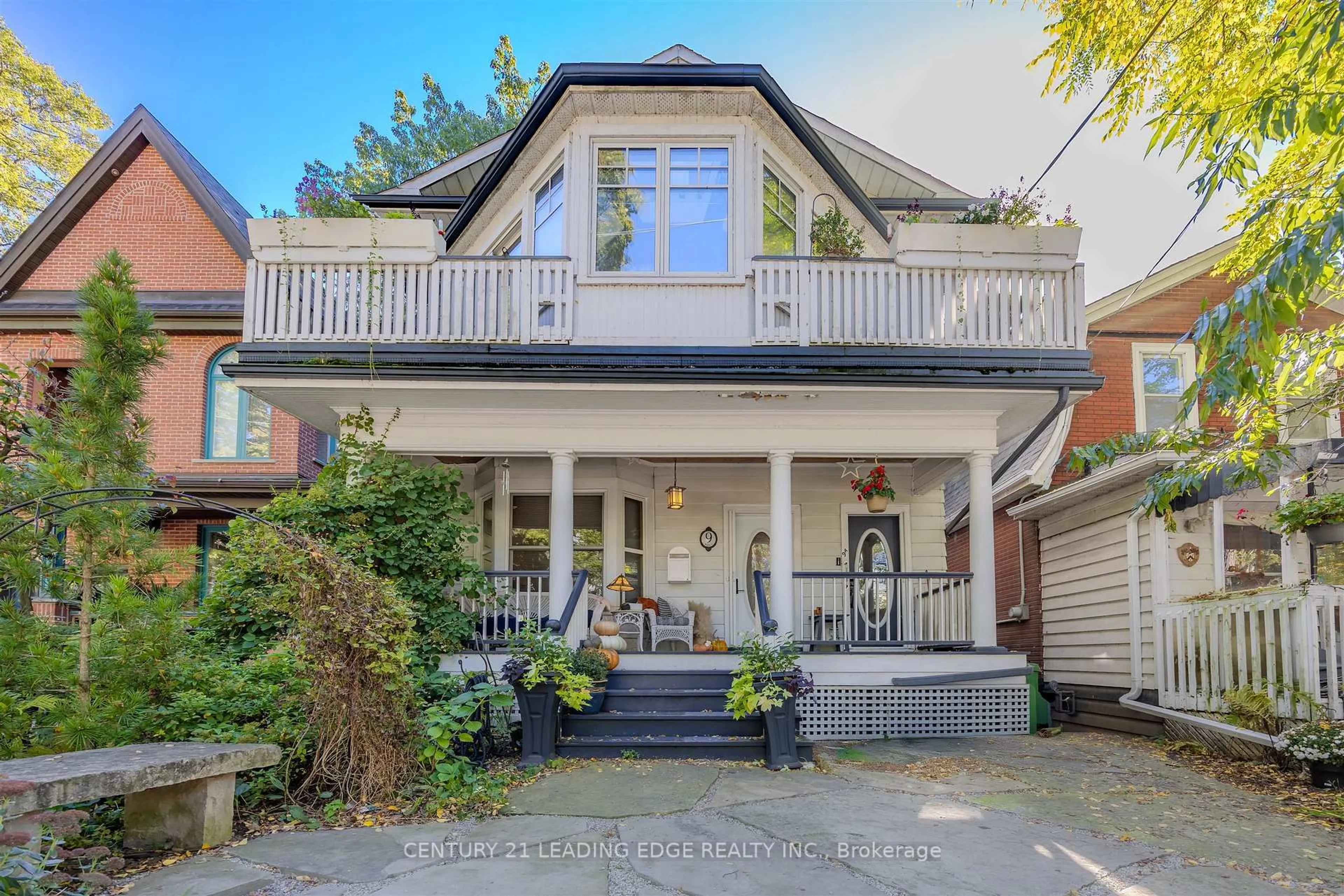 Home with brick exterior material, street for 9 Balmy Ave, Toronto Ontario M4E 1C7