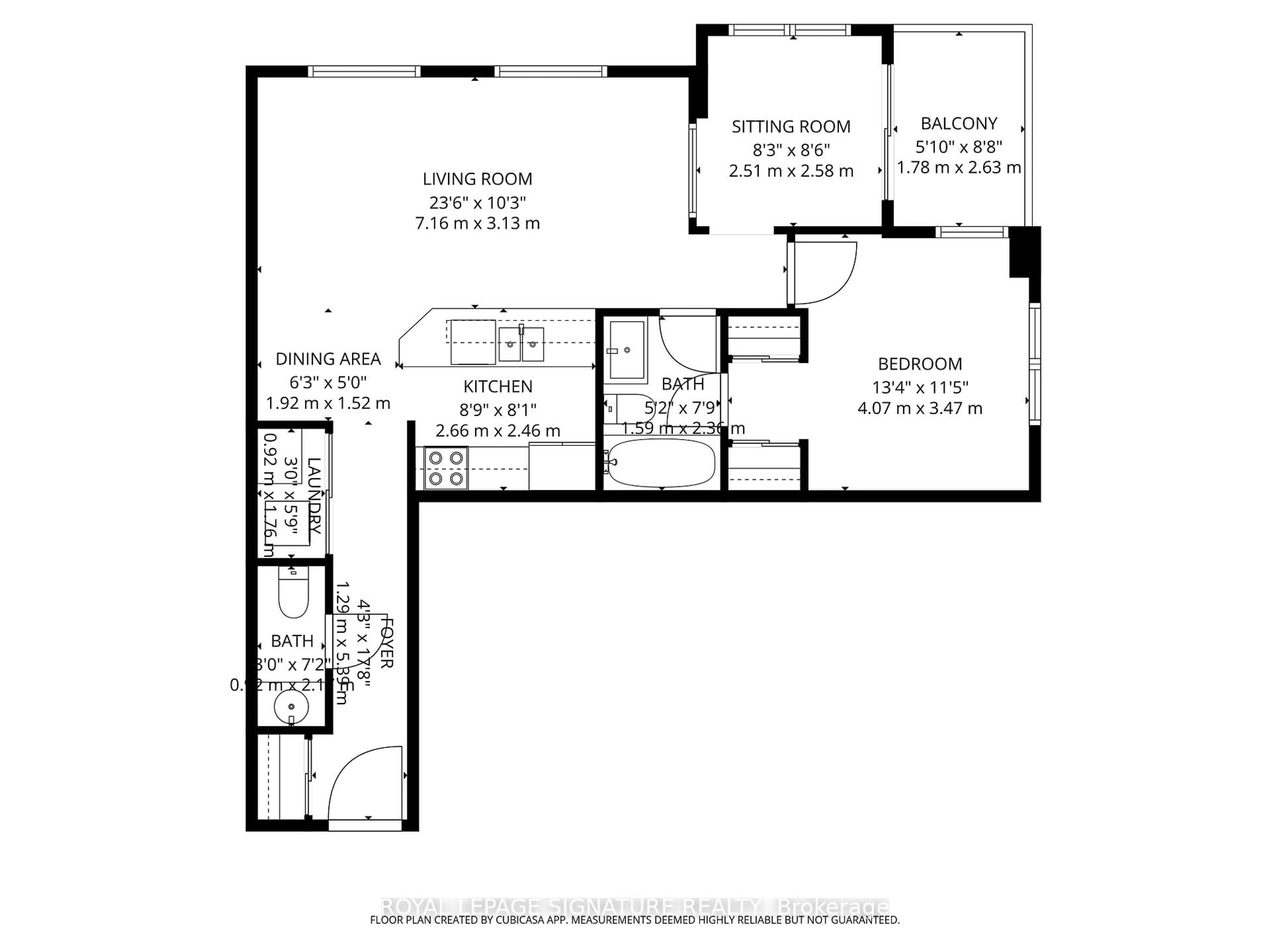 Floor plan for 1625 Pickering Pkwy #PH6, Pickering Ontario L1V 6Z6