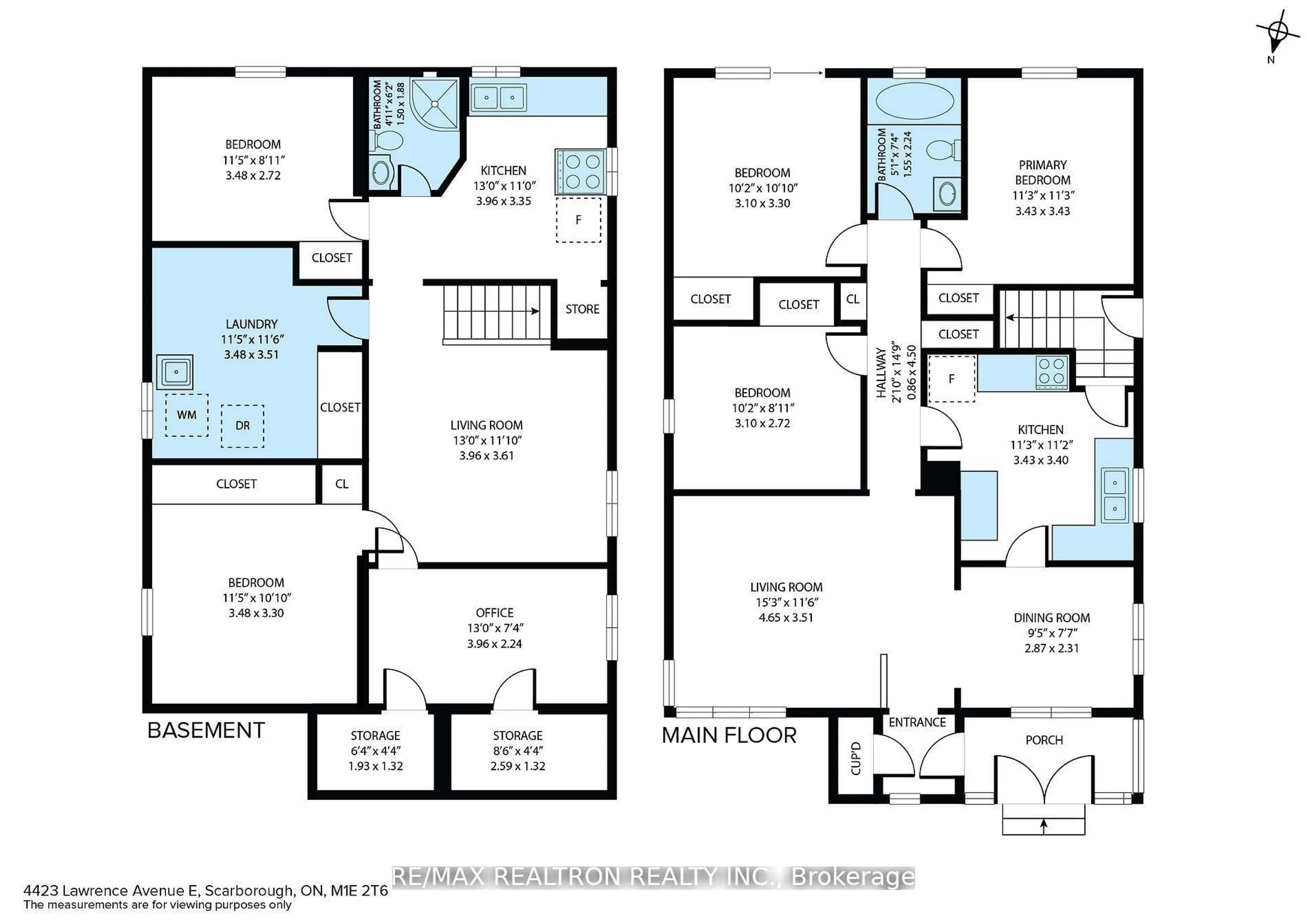 Floor plan for 4423 Lawrence Ave, Toronto Ontario M1E 2T6